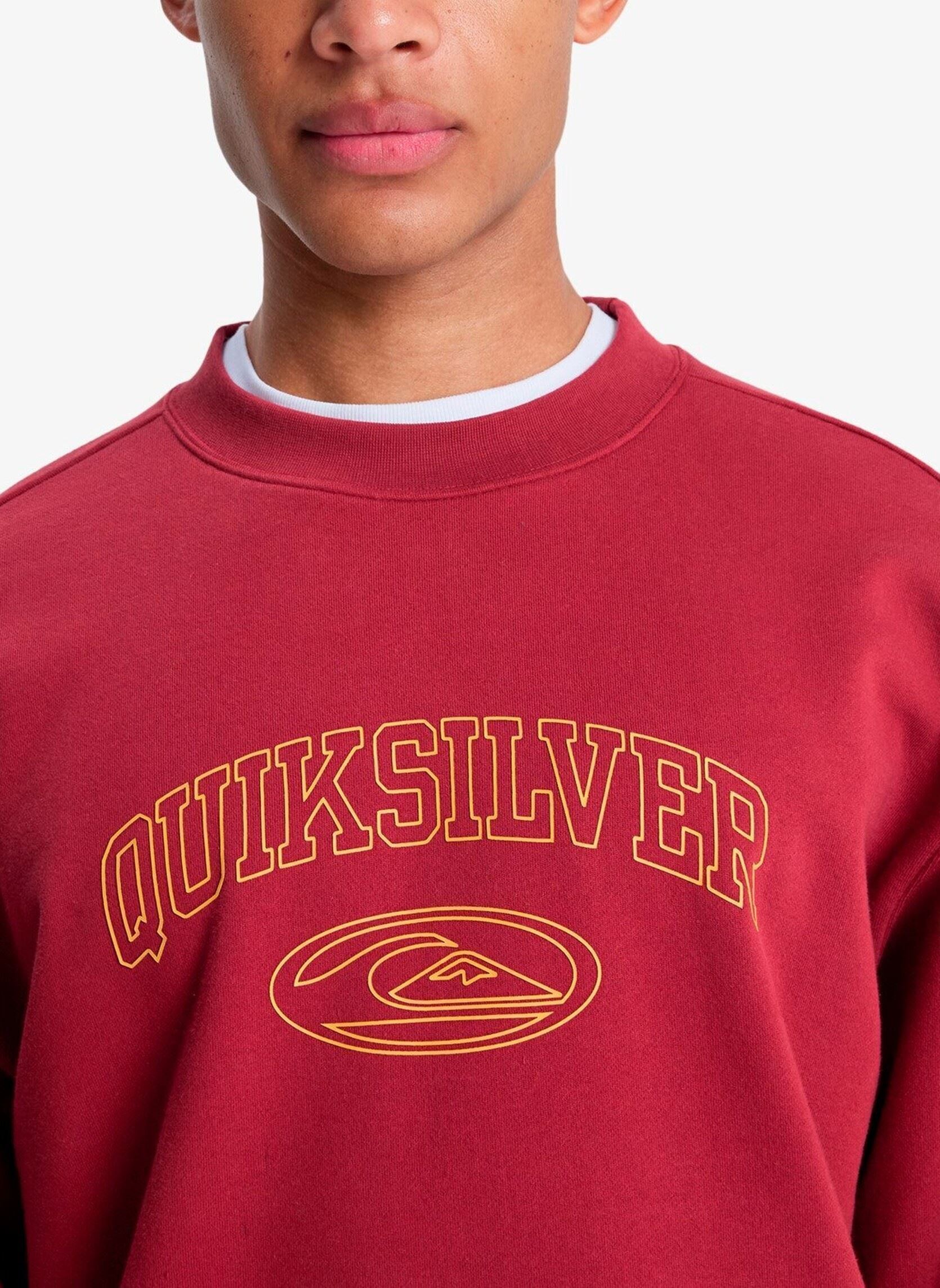 Sweatshirts New Iconic Crew herren rot Quiksilver Sweatshirts New Iconic Crew herren rot Burnt Russet