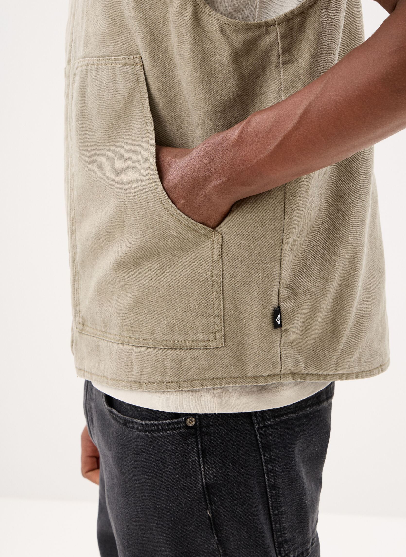 Vestes Surf Chores Gilet homme beige Quiksilver Vestes Surf Chores Gilet homme beige Seneca Rock