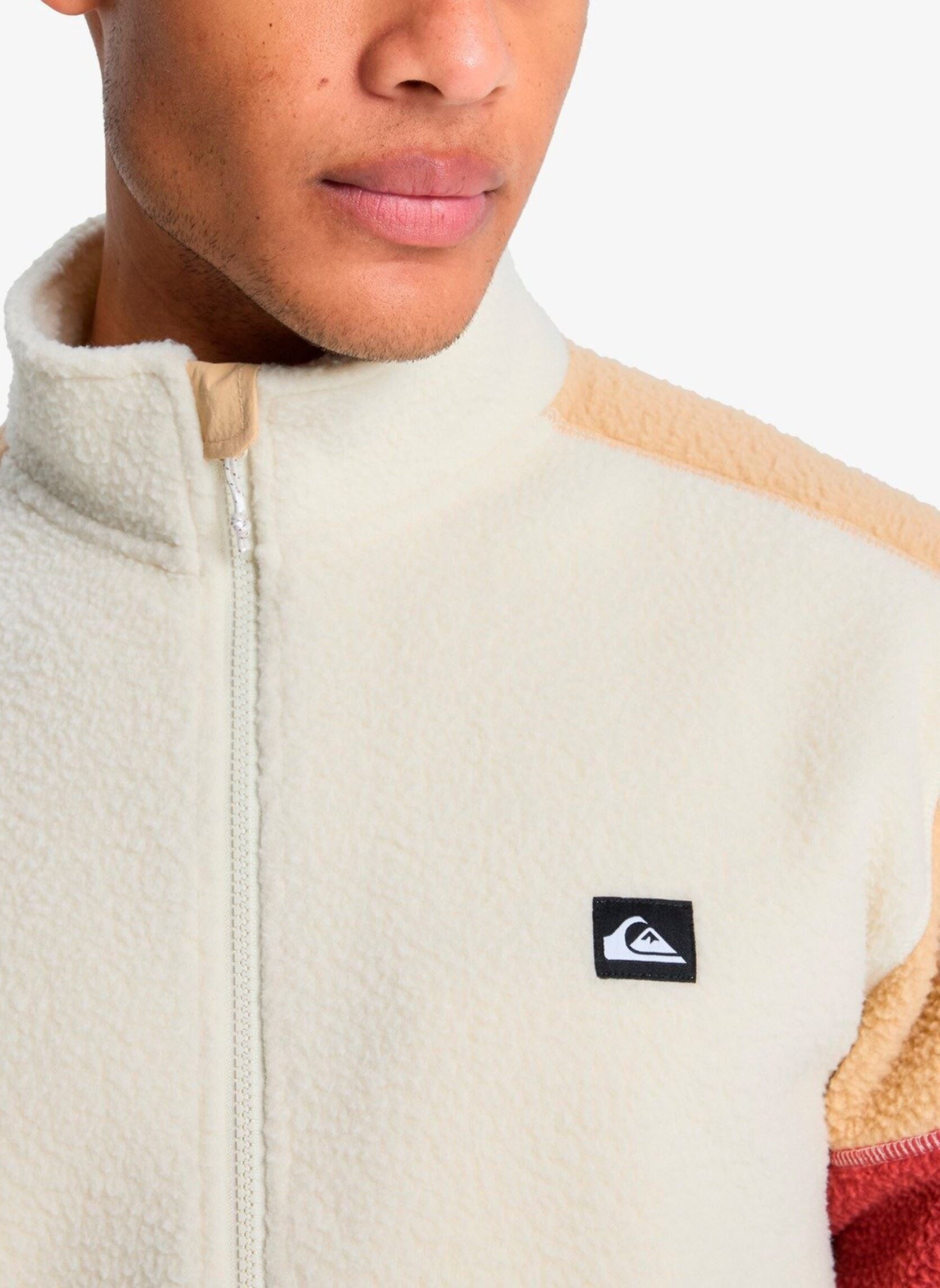 Fleece truien Clean Coast Block Fz heren beige Quiksilver Fleece truien Clean Coast Block Fz heren beige khaki