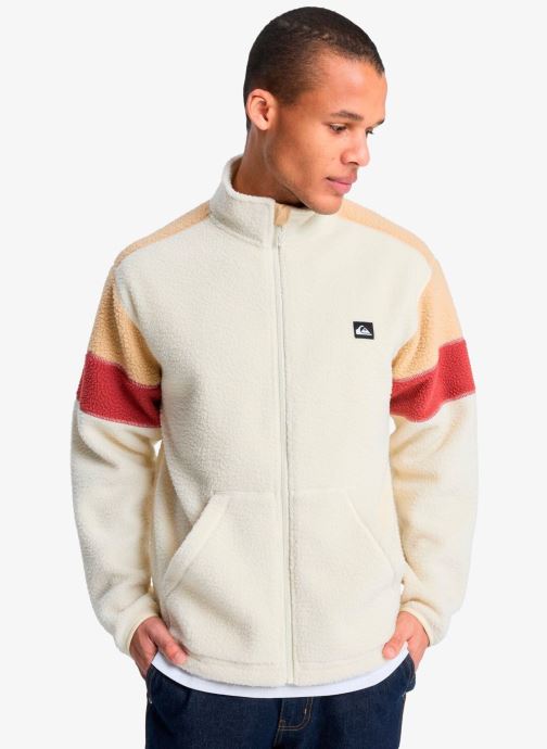 Quiksilver Pulls polaires Clean Coast Block Fz homme beige