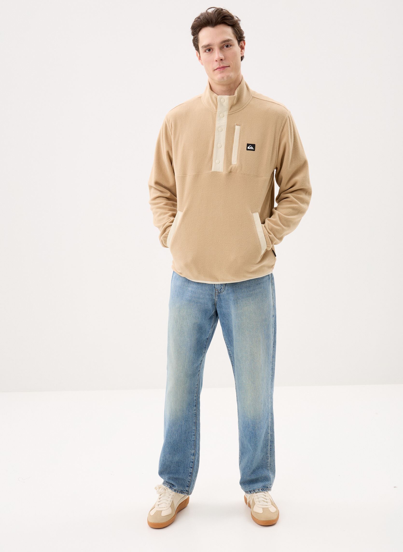 Pulls polaires No Destination Hs homme beige Quiksilver Pulls polaires No Destination Hs homme beige khaki