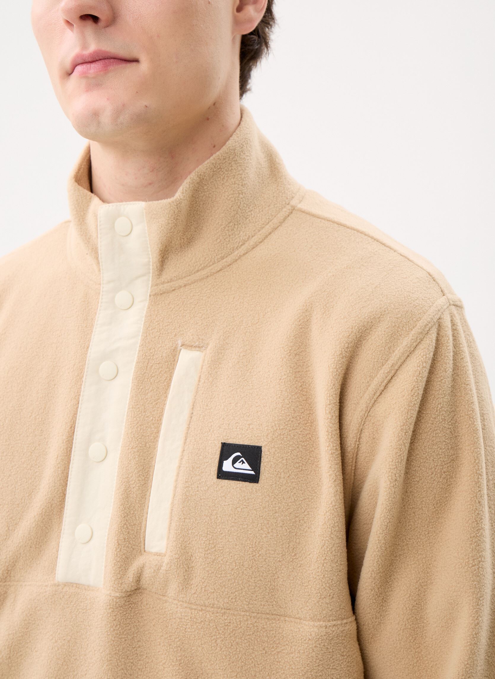 Pulls polaires No Destination Hs homme beige Quiksilver Pulls polaires No Destination Hs homme beige khaki