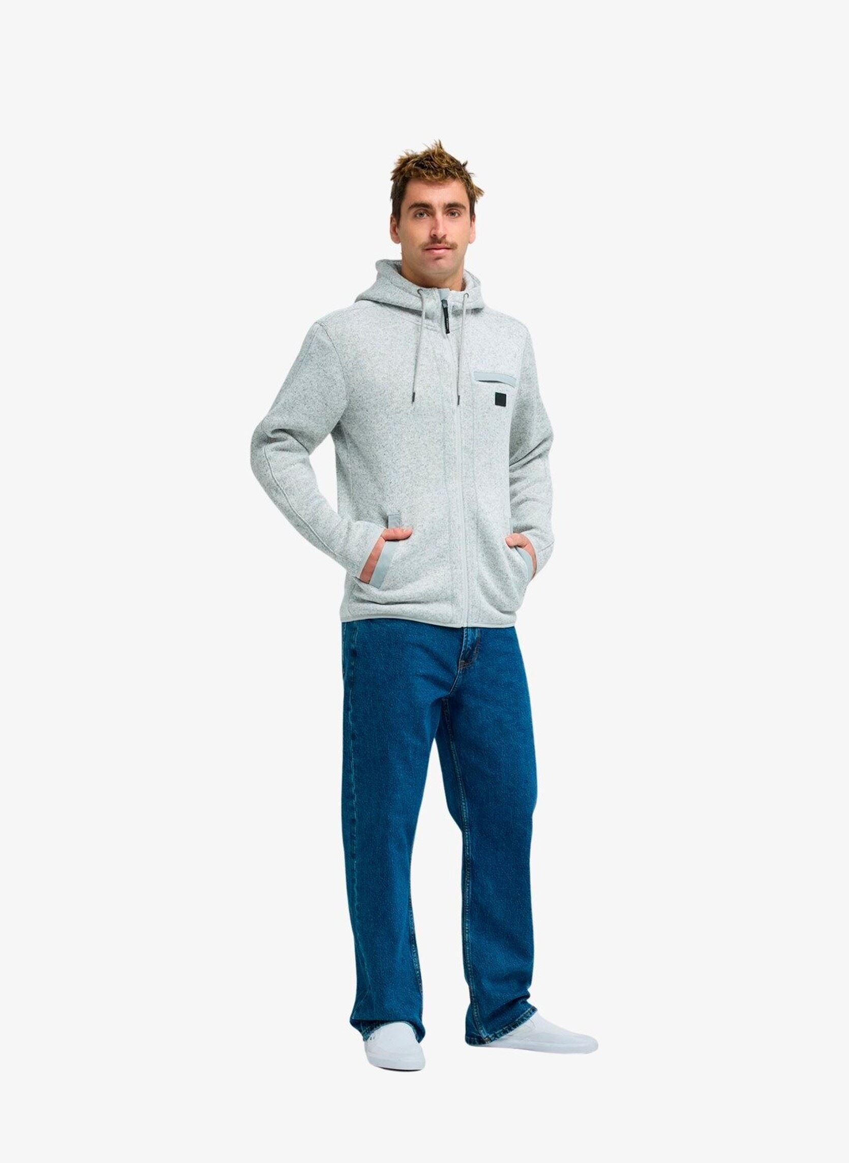 Fleece truien Keller Outdoor heren grijs Quiksilver Fleece truien Keller Outdoor heren grijs Light grey heather