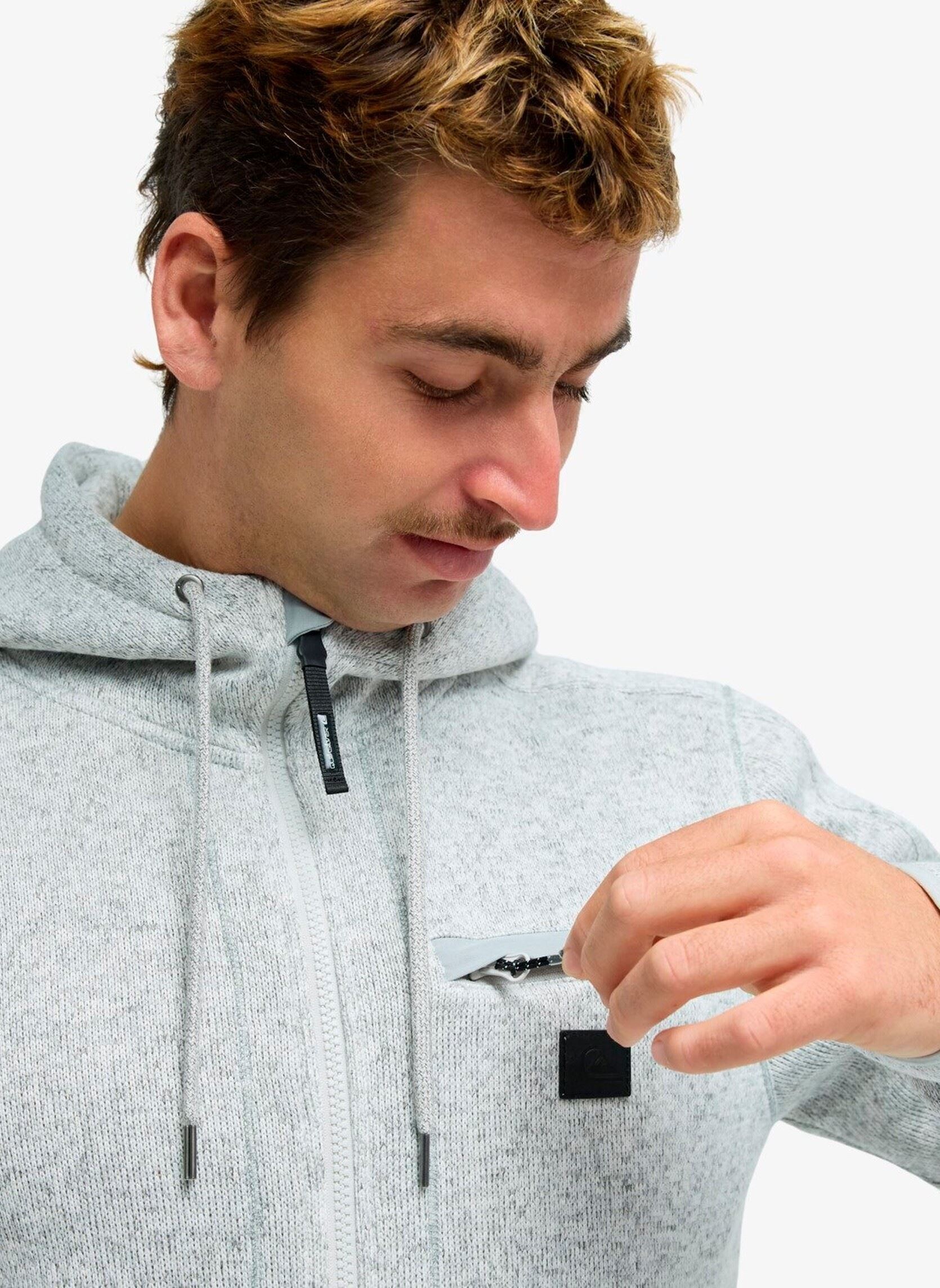 Fleece truien Keller Outdoor heren grijs Quiksilver Fleece truien Keller Outdoor heren grijs Light grey heather