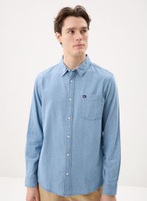 Hemden Smoke Trail Chambray Ls heren blauw