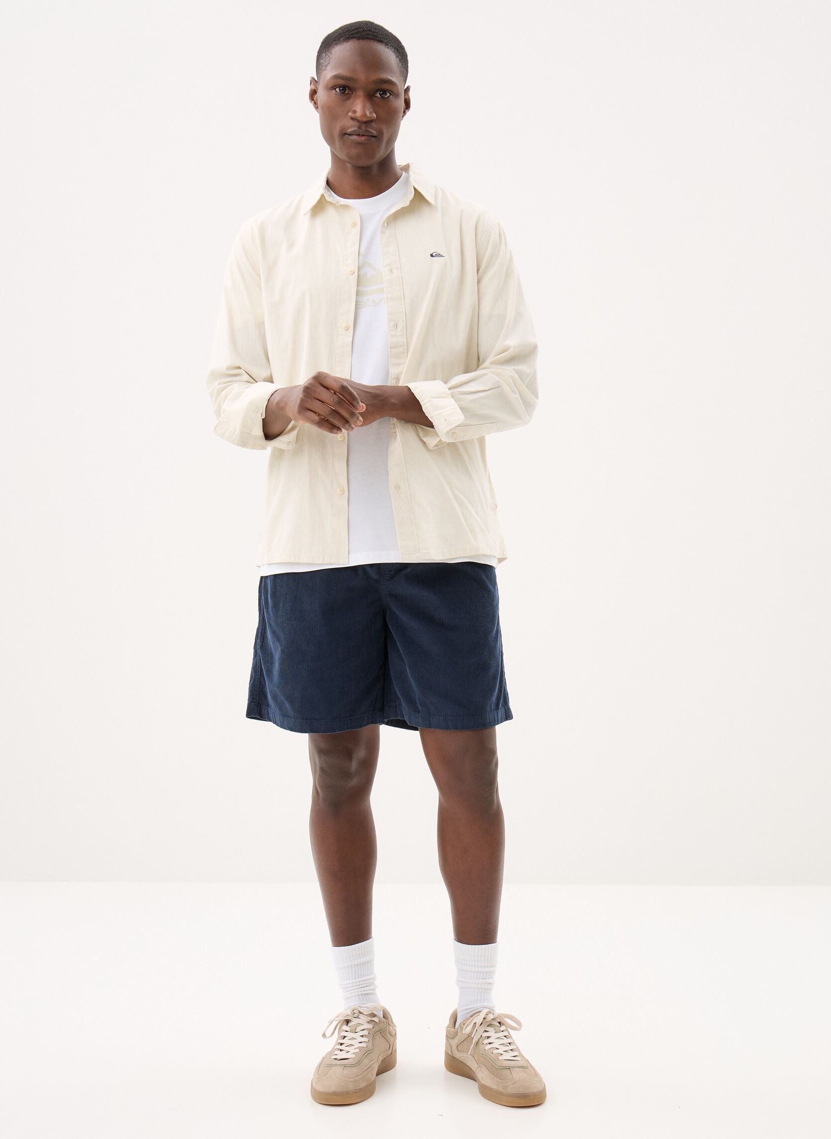 Hemden Mw Premium Stretch Ls heren wit Quiksilver Hemden Mw Premium Stretch Ls heren wit Bone White