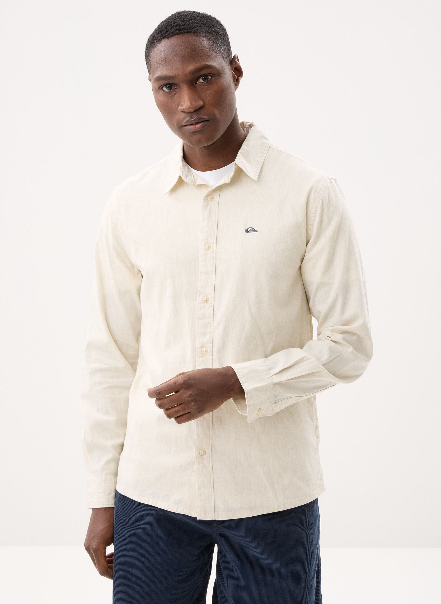 Hemden Mw Premium Stretch Ls heren wit Quiksilver Hemden Mw Premium Stretch Ls heren wit Bone White