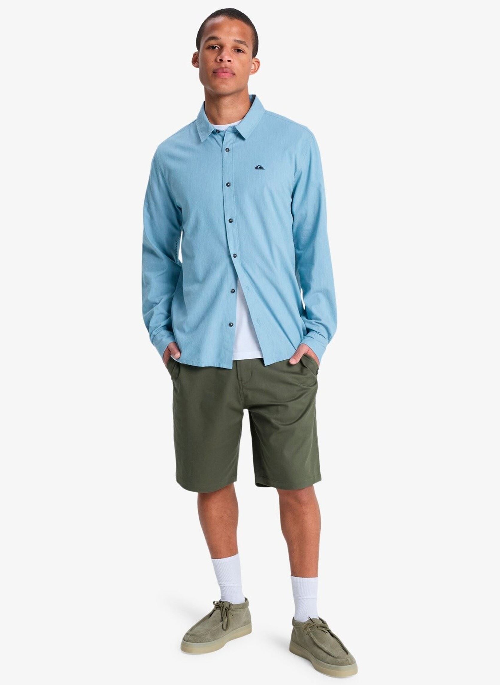 Hemden Mw Premium Stretch Ls heren blauw Quiksilver Hemden Mw Premium Stretch Ls heren blauw Ashley Blue