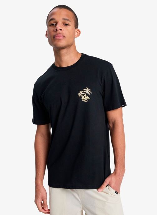 Quiksilver Tee-shirts manches courtes Evo Learning From Nature Ss homme noir