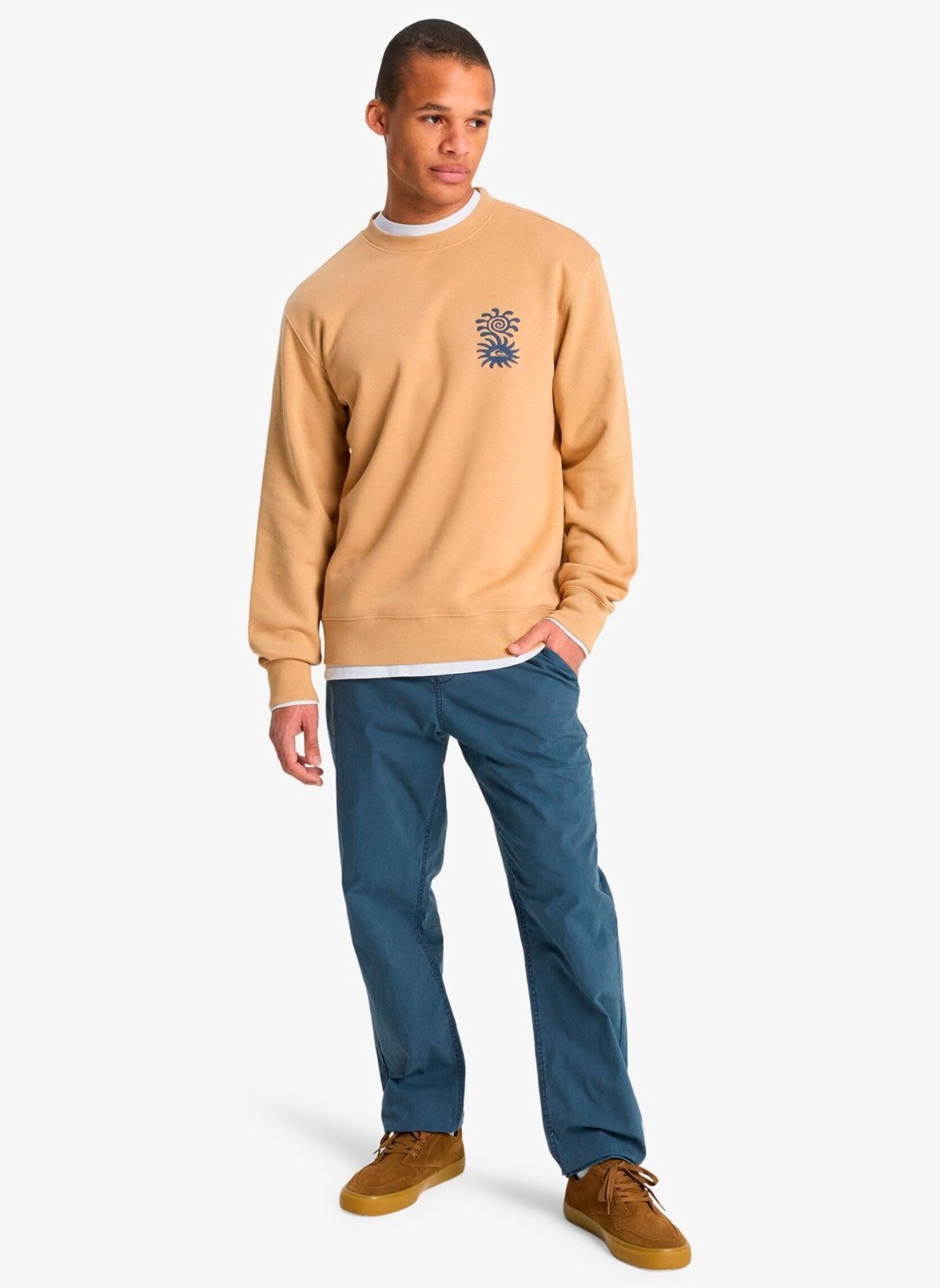 Sweatshirts Salt Water Graphic Crew herren beige Quiksilver Sweatshirts Salt Water Graphic Crew herren beige khaki