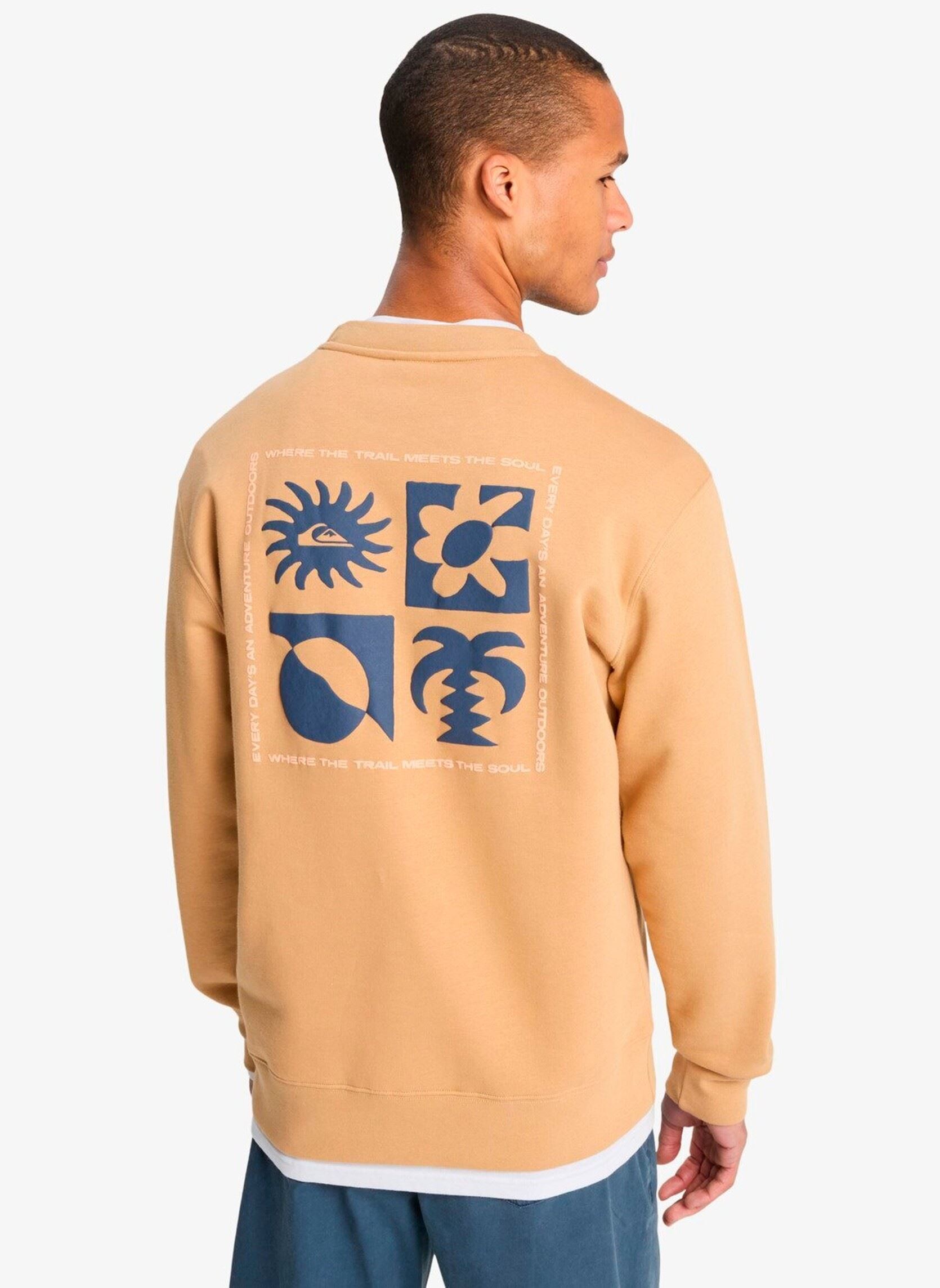 Sweatshirts Salt Water Graphic Crew herren beige Quiksilver Sweatshirts Salt Water Graphic Crew herren beige khaki