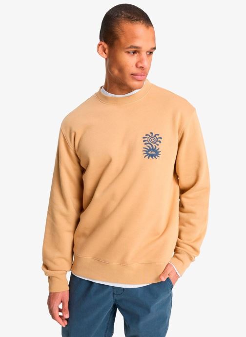Quiksilver Sweats Salt Water Graphic Crew homme beige