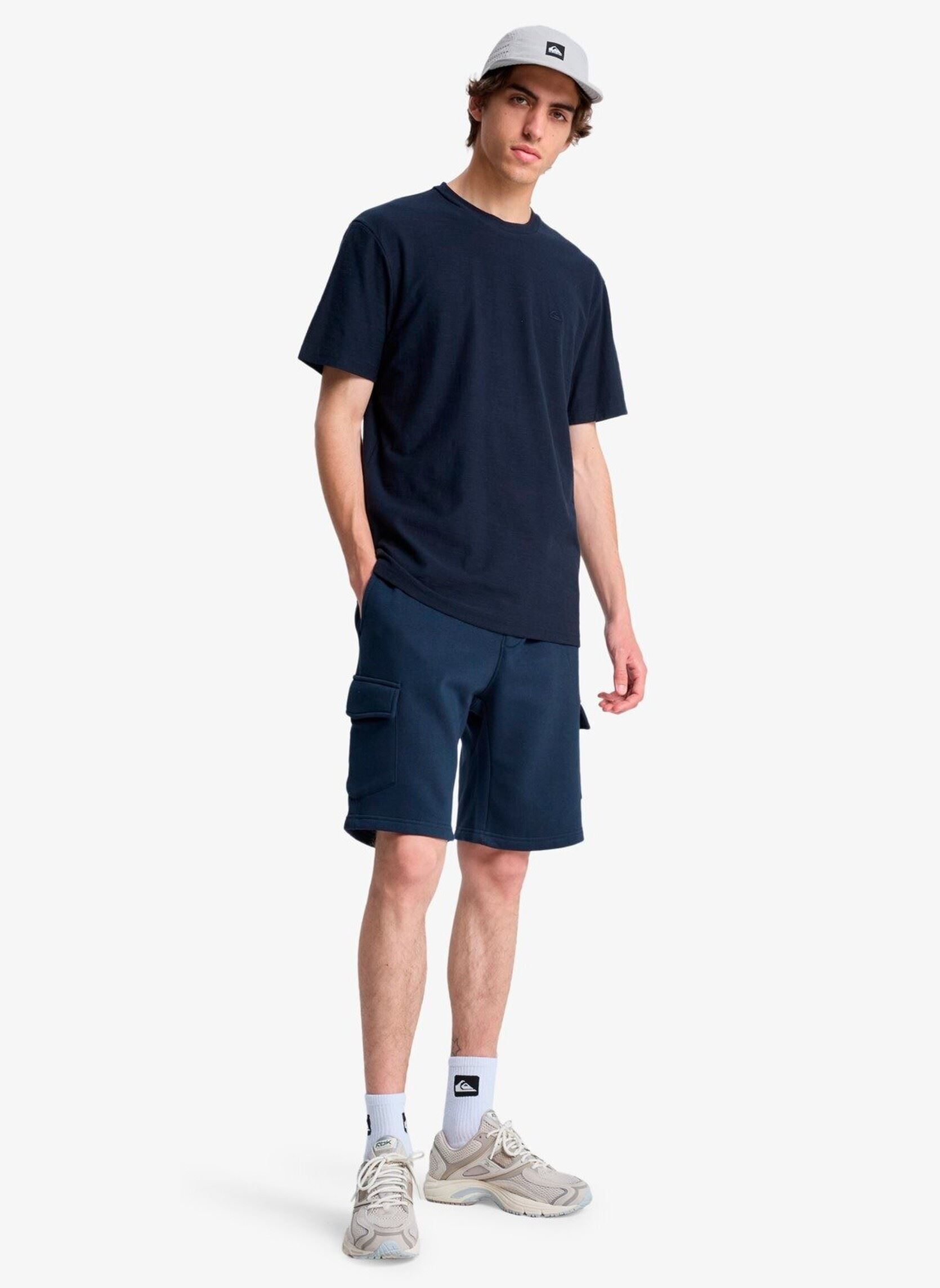 T-shirt a maniche corte Slub Roundneck uomo blu Quiksilver T-shirt a maniche corte Slub Roundneck uomo blu DARK NAVY