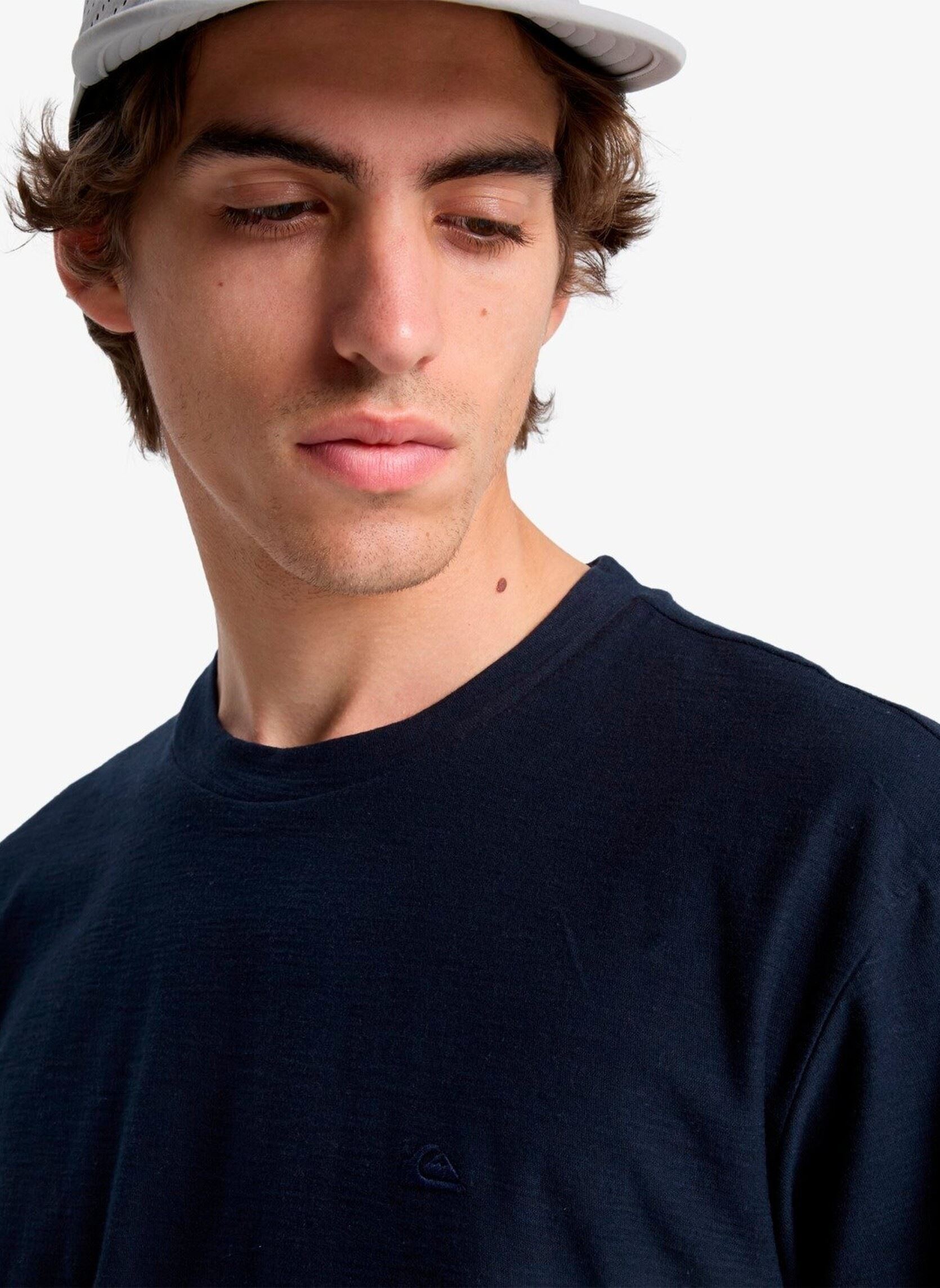 T-shirt a maniche corte Slub Roundneck uomo blu Quiksilver T-shirt a maniche corte Slub Roundneck uomo blu DARK NAVY