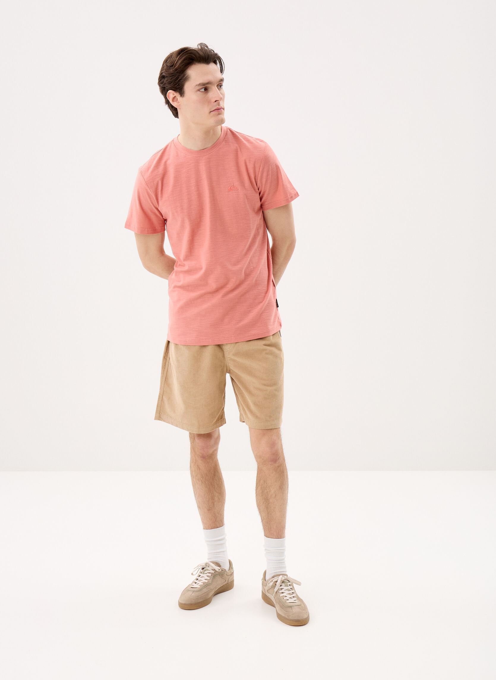 Tee-shirts manches courtes Slub Roundneck homme orange Quiksilver Tee-shirts manches courtes Slub Roundneck homme orange Desert Sand