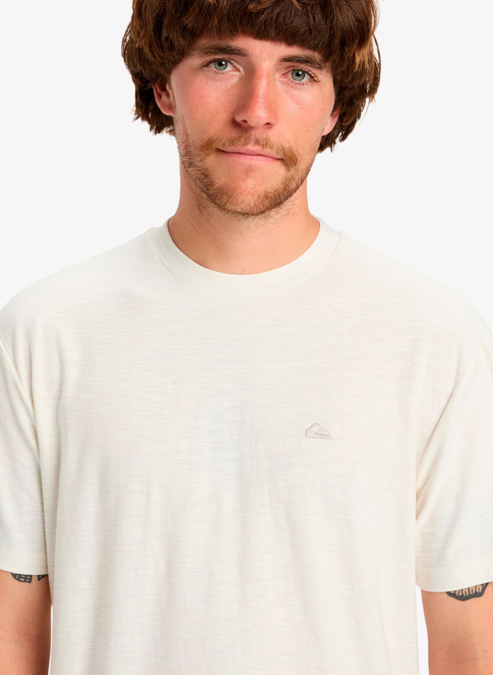 Tee-shirts manches courtes Slub Roundneck homme blanc Quiksilver Tee-shirts manches courtes Slub Roundneck homme blanc SNOW WHITE