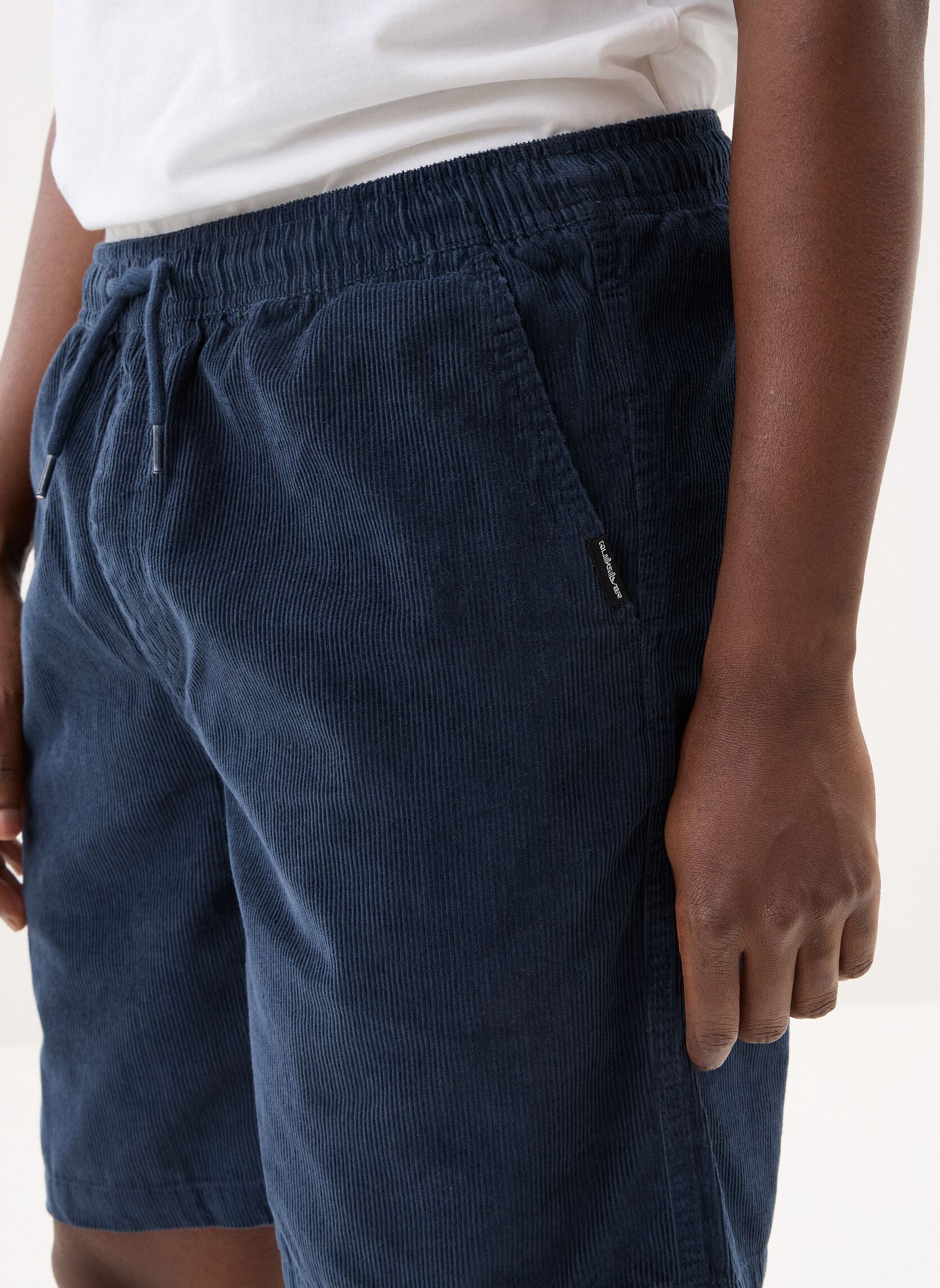 Bermuda's Taxer Cord Ws heren blauw Quiksilver Bermuda's Taxer Cord Ws heren blauw Dark Navy
