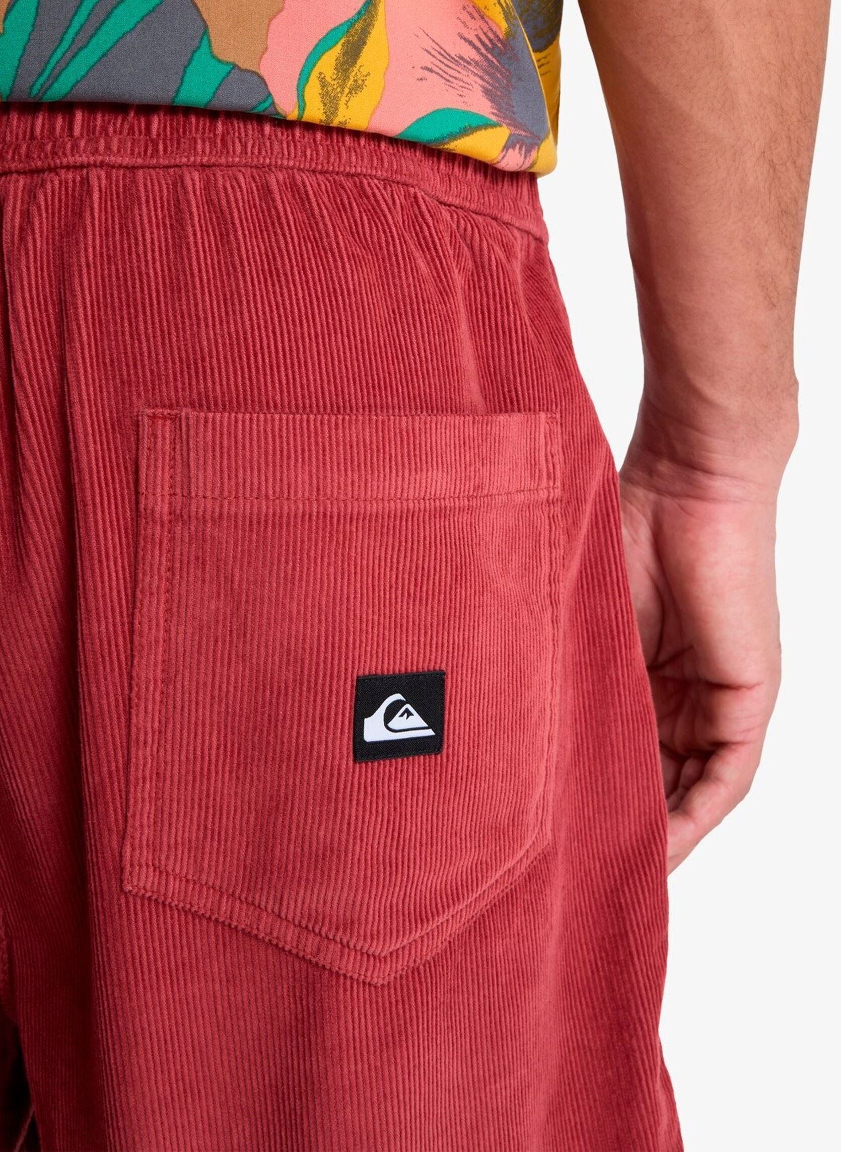 Bermudas Taxer Cord Ws homme rouge Quiksilver Bermudas Taxer Cord Ws homme rouge BURNT RUSSET