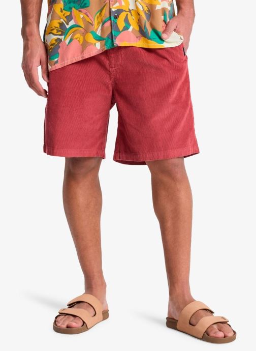 Quiksilver Bermudas Taxer Cord Ws homme rouge