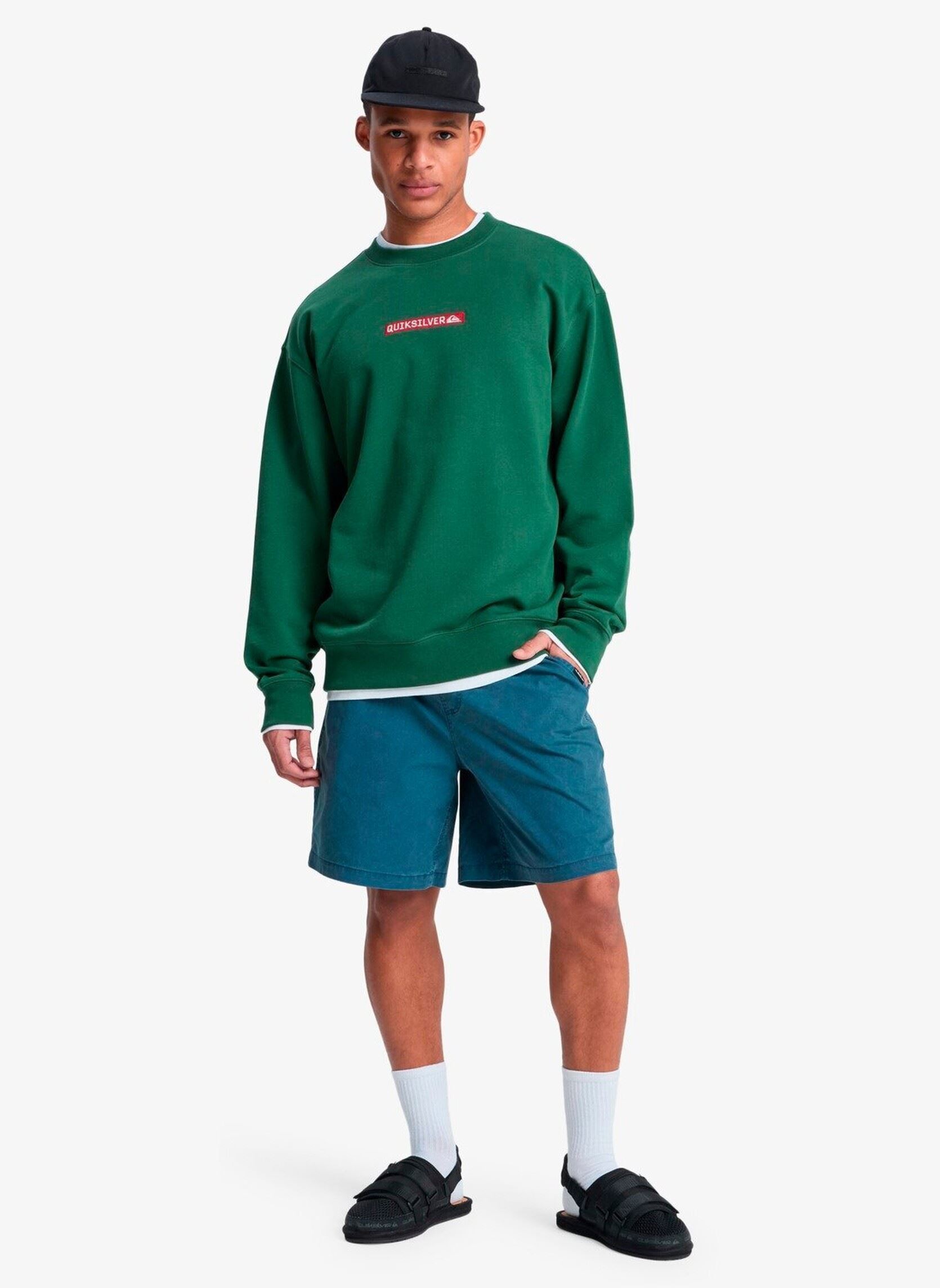 Sweatshirts Dna Crew EQYFT05120 herren grün Quiksilver Sweatshirts Dna Crew EQYFT05120 herren grün Forest