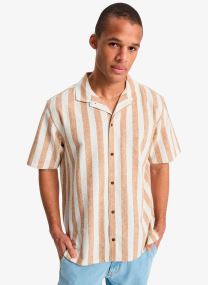 Hemden Sunset Song Ss heren beige Quiksilver Hemden Sunset Song Ss heren beige BONE WHITE STRIPES SUNSET