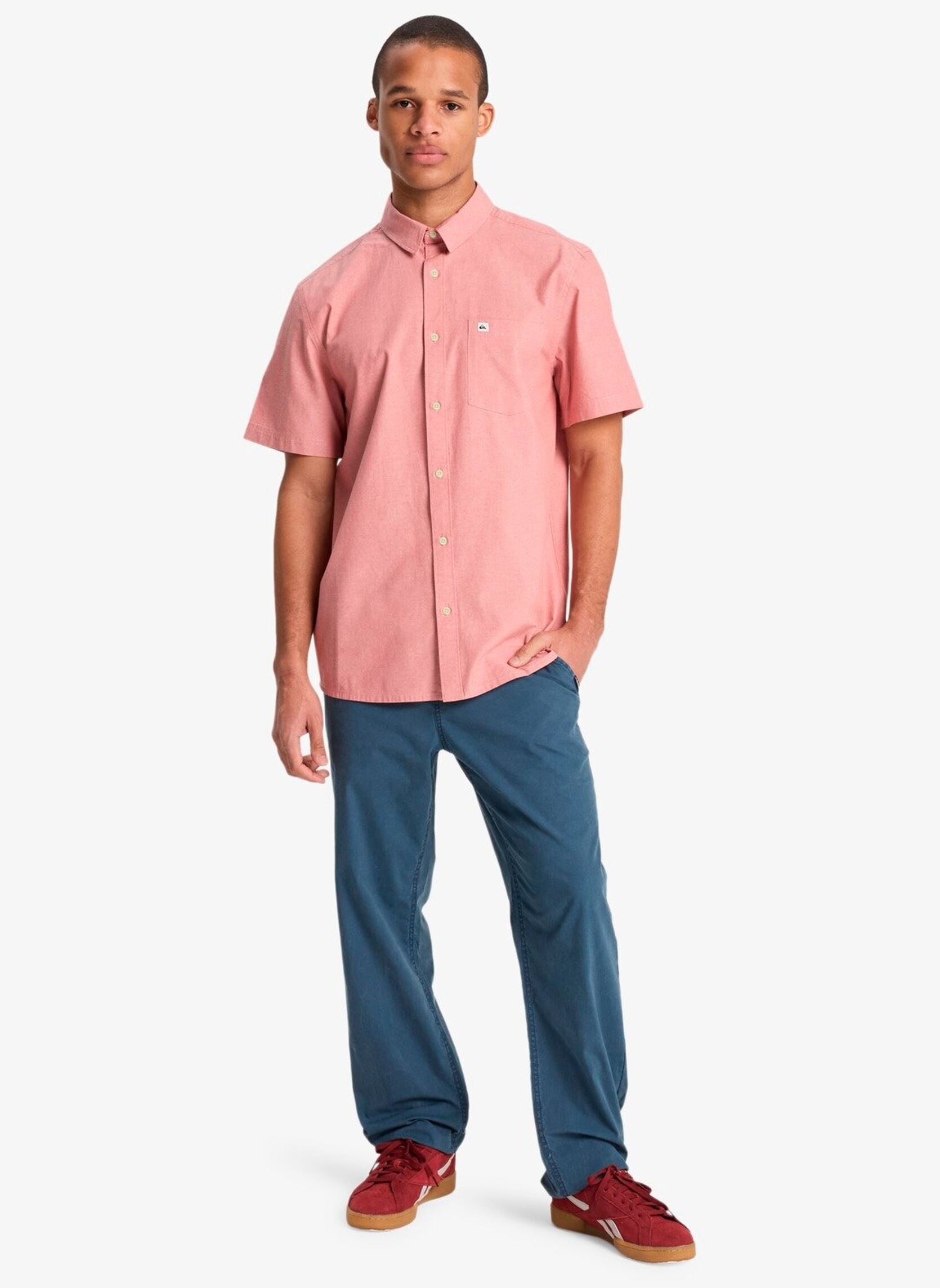 Hemden Drumfins Ss herren rosa Quiksilver Hemden Drumfins Ss herren rosa Desert Sand