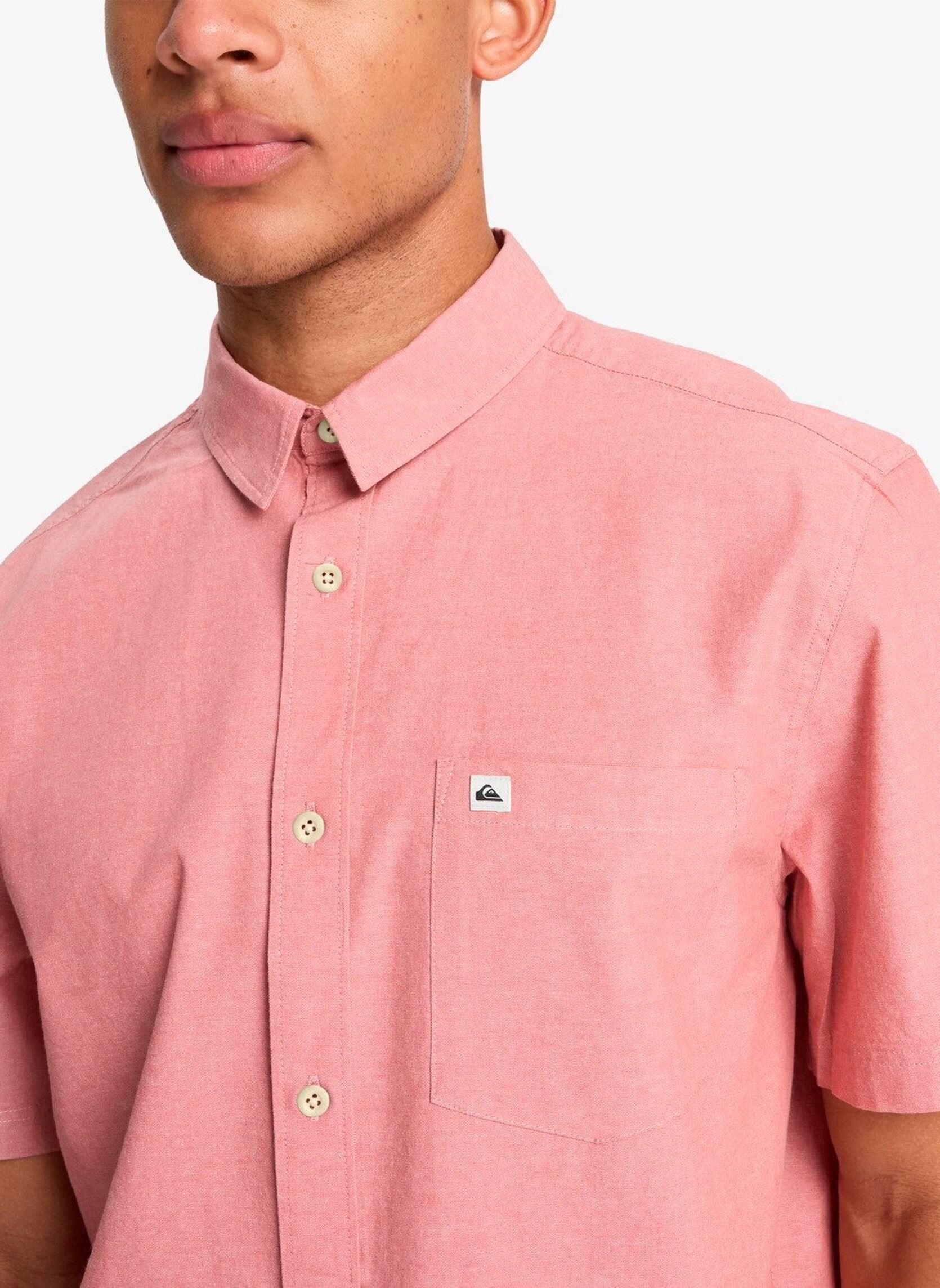 Hemden Drumfins Ss herren rosa Quiksilver Hemden Drumfins Ss herren rosa Desert Sand