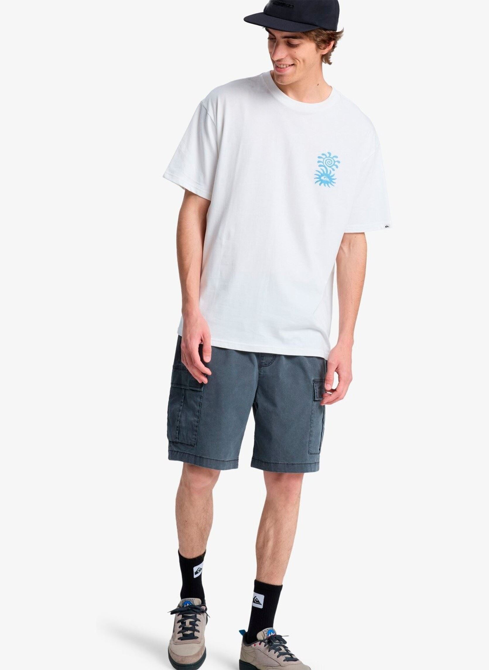 Tee-shirts Evo Blossom Of Peace homme blanc Quiksilver Tee-shirts Evo Blossom Of Peace homme blanc Snow white