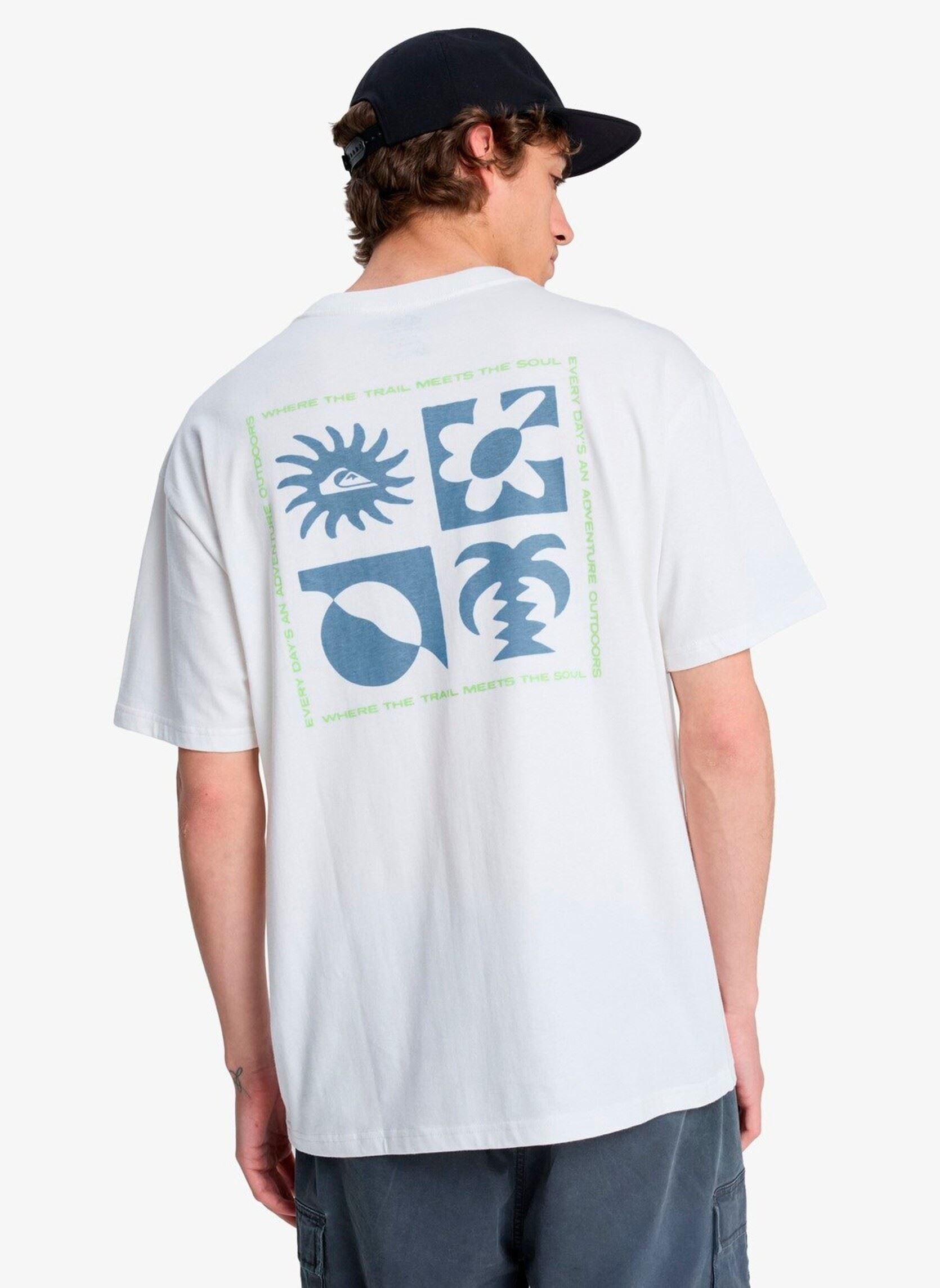 Tee-shirts Evo Blossom Of Peace homme blanc Quiksilver Tee-shirts Evo Blossom Of Peace homme blanc Snow white