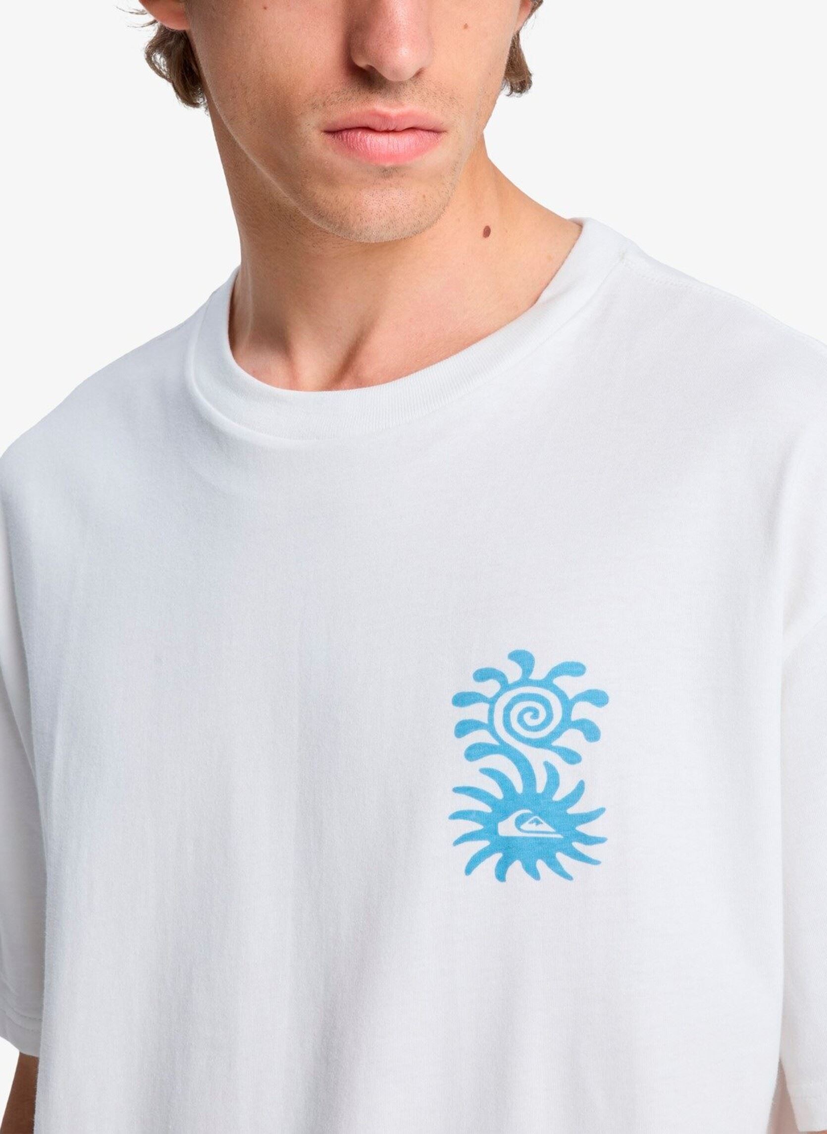 Tee-shirts Evo Blossom Of Peace homme blanc Quiksilver Tee-shirts Evo Blossom Of Peace homme blanc Snow white