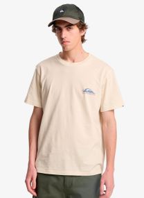 Tee-shirts Ev Barrel Paradise Ss homme beige Quiksilver Tee-shirts Ev Barrel Paradise Ss homme beige Bone White