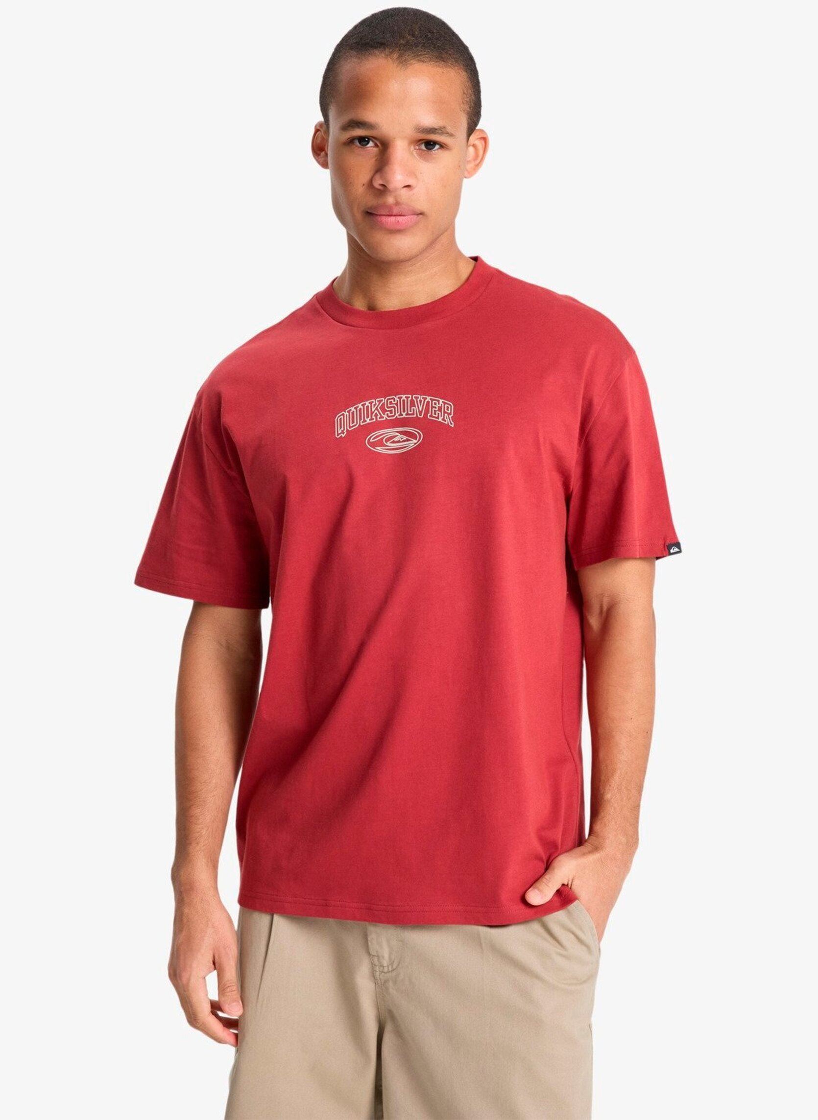 Tee-shirts Legacy Ss homme rouge Quiksilver Tee-shirts Legacy Ss homme rouge Burnt Russet
