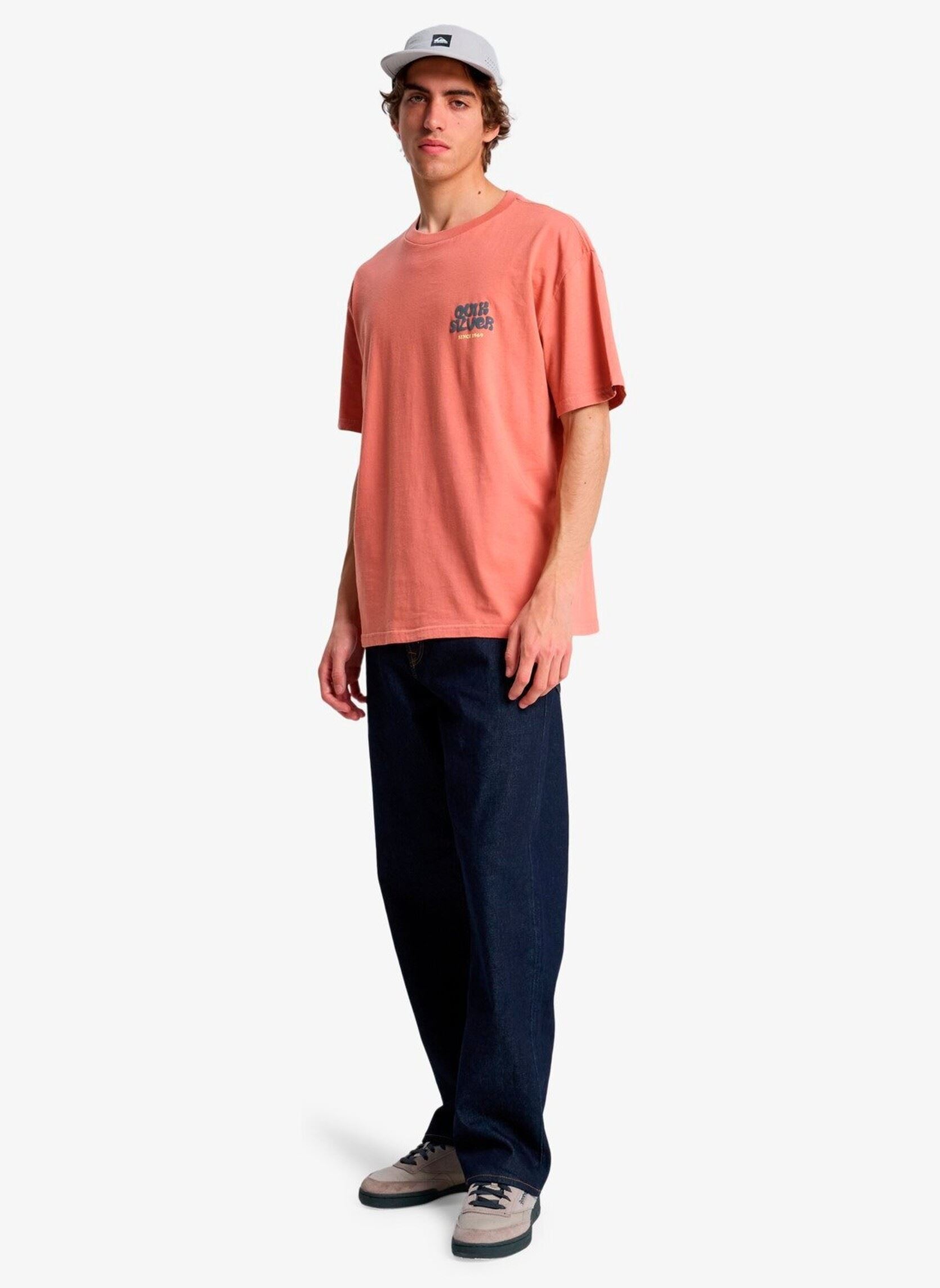 Tee-shirts Fruits Tide Ss homme orange Quiksilver Tee-shirts Fruits Tide Ss homme orange Desert Sand