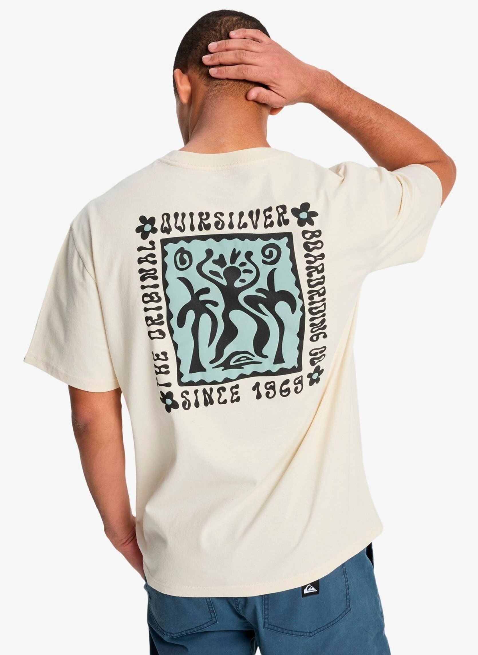 Tee-shirts Serenity Splash homme beige Quiksilver Tee-shirts Serenity Splash homme beige Bone White,BONE WHITE
