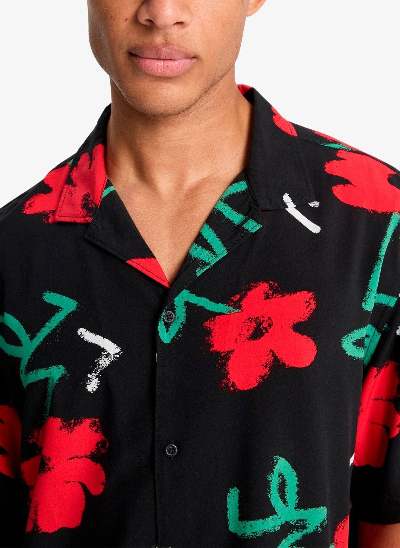 Chemises Safe Paradise Ss homme noir Quiksilver Chemises Safe Paradise Ss homme noir Black Street Floral 64