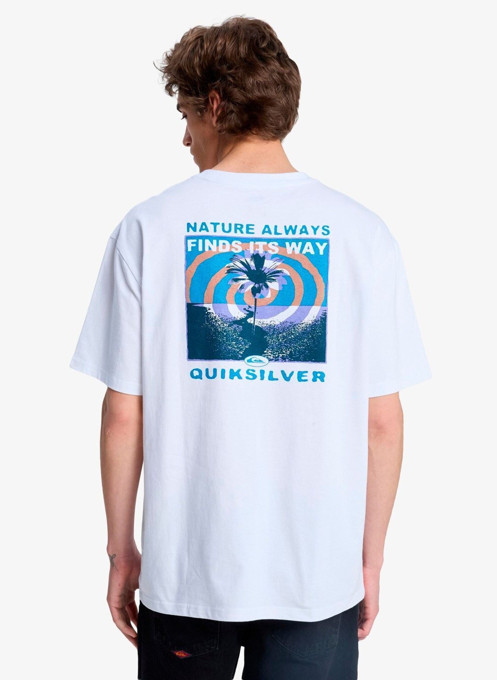 Tee-shirts manches courtes Upside Down Ss homme blanc Quiksilver Tee-shirts manches courtes Upside Down Ss homme blanc WHITE