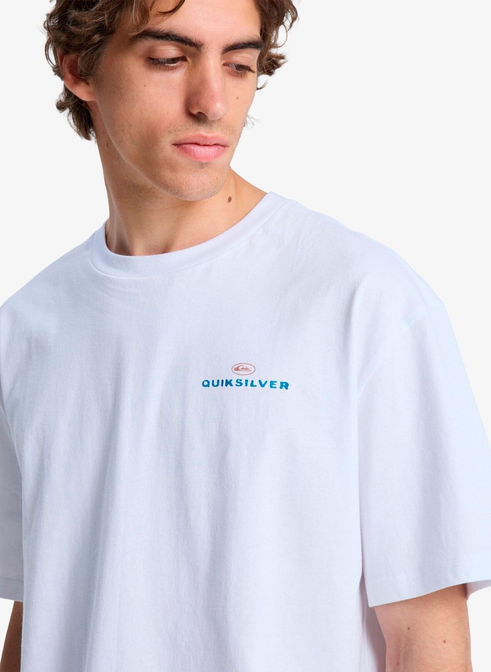 Tee-shirts manches courtes Upside Down Ss homme blanc Quiksilver Tee-shirts manches courtes Upside Down Ss homme blanc WHITE