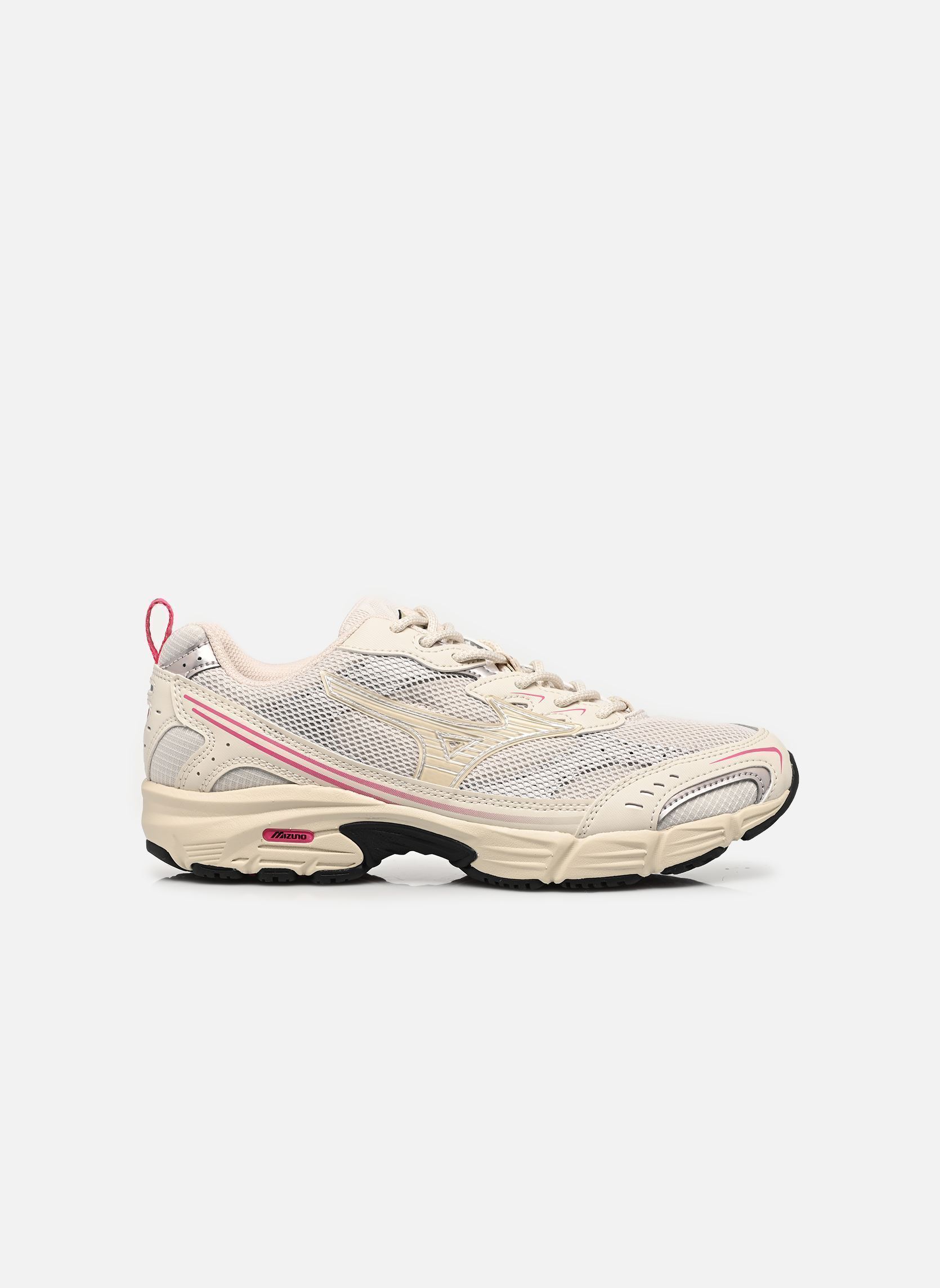 Baskets de sport MXR glitch femme beige Mizuno Baskets de sport MXR glitch femme beige silver birch/silver birch/fuch