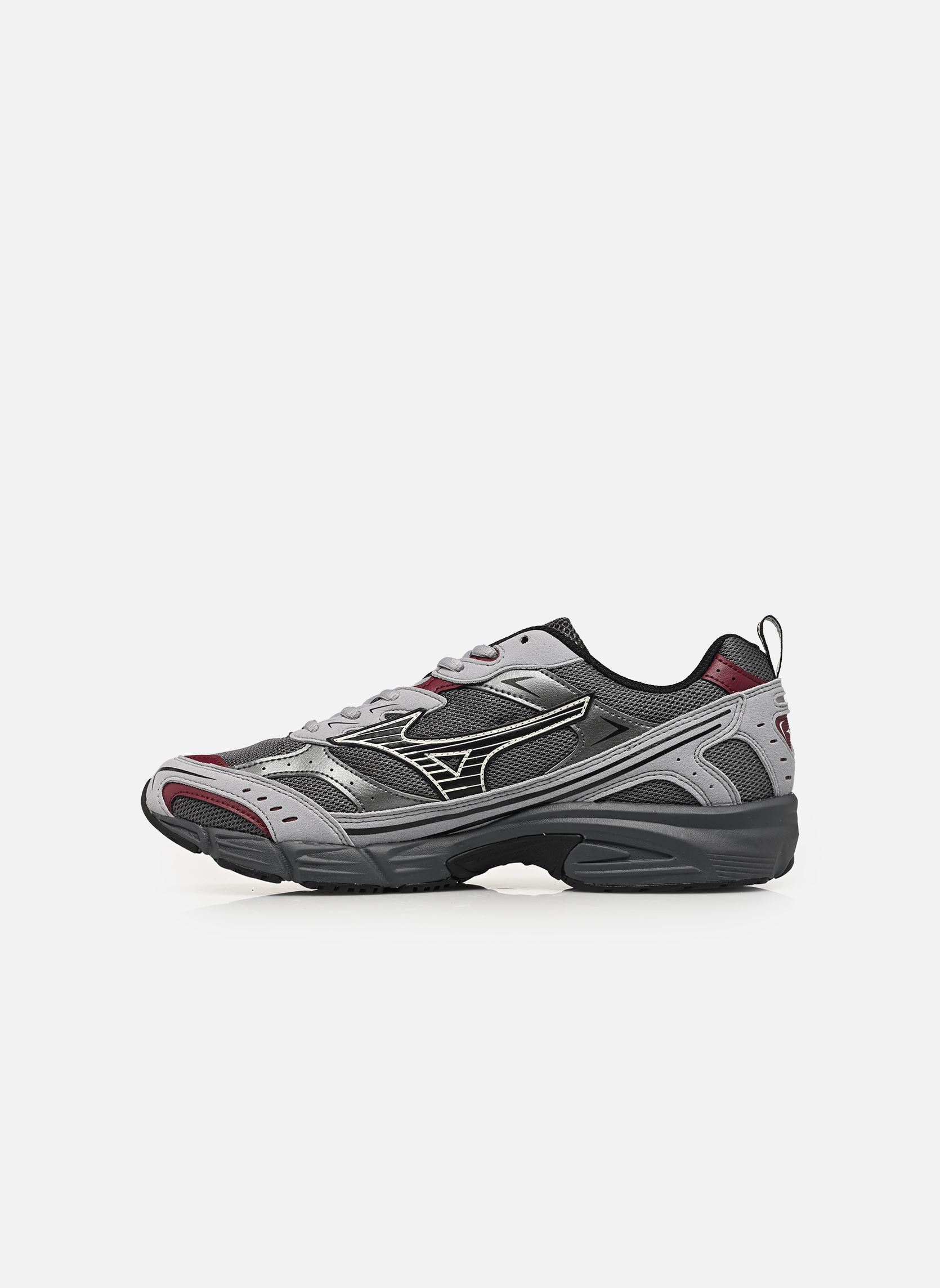 Hardloopschoenen MXR casual heren grijs Mizuno Hardloopschoenen MXR casual heren grijs iron gate/black/fig