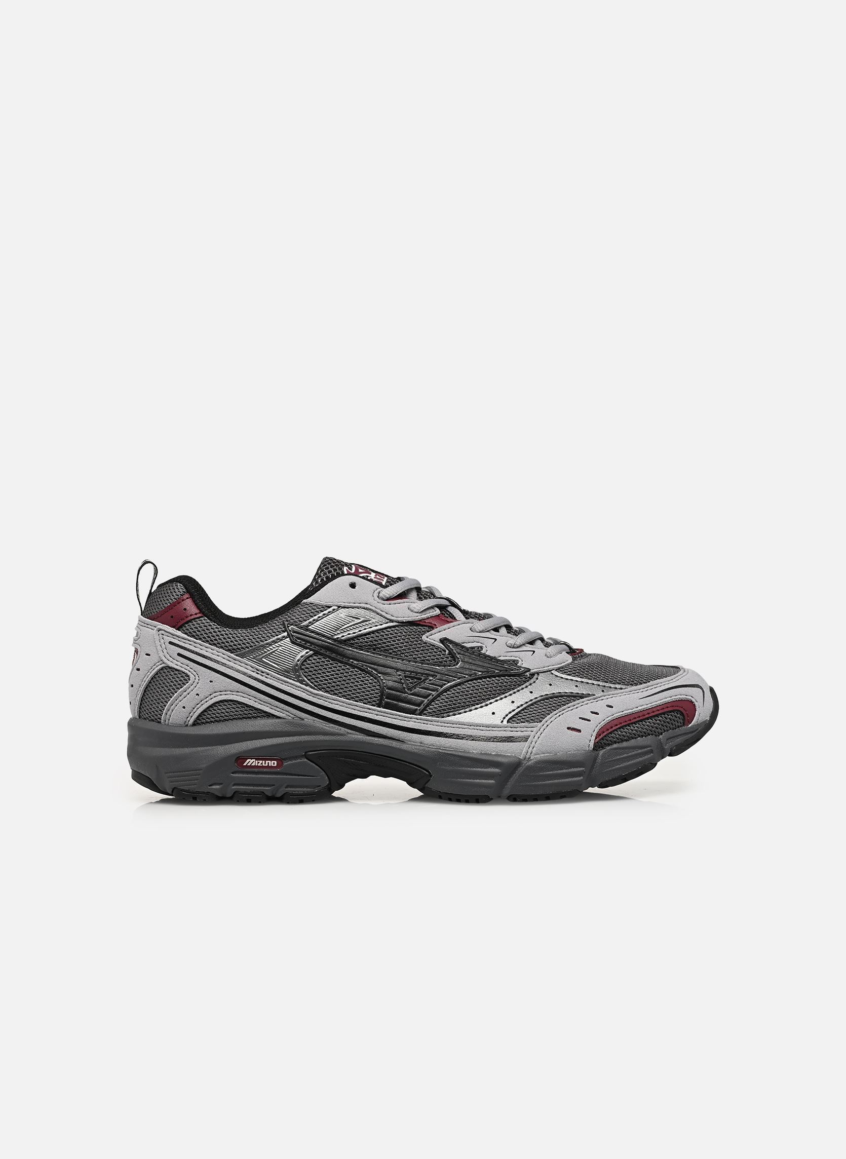Hardloopschoenen MXR casual heren grijs Mizuno Hardloopschoenen MXR casual heren grijs iron gate/black/fig