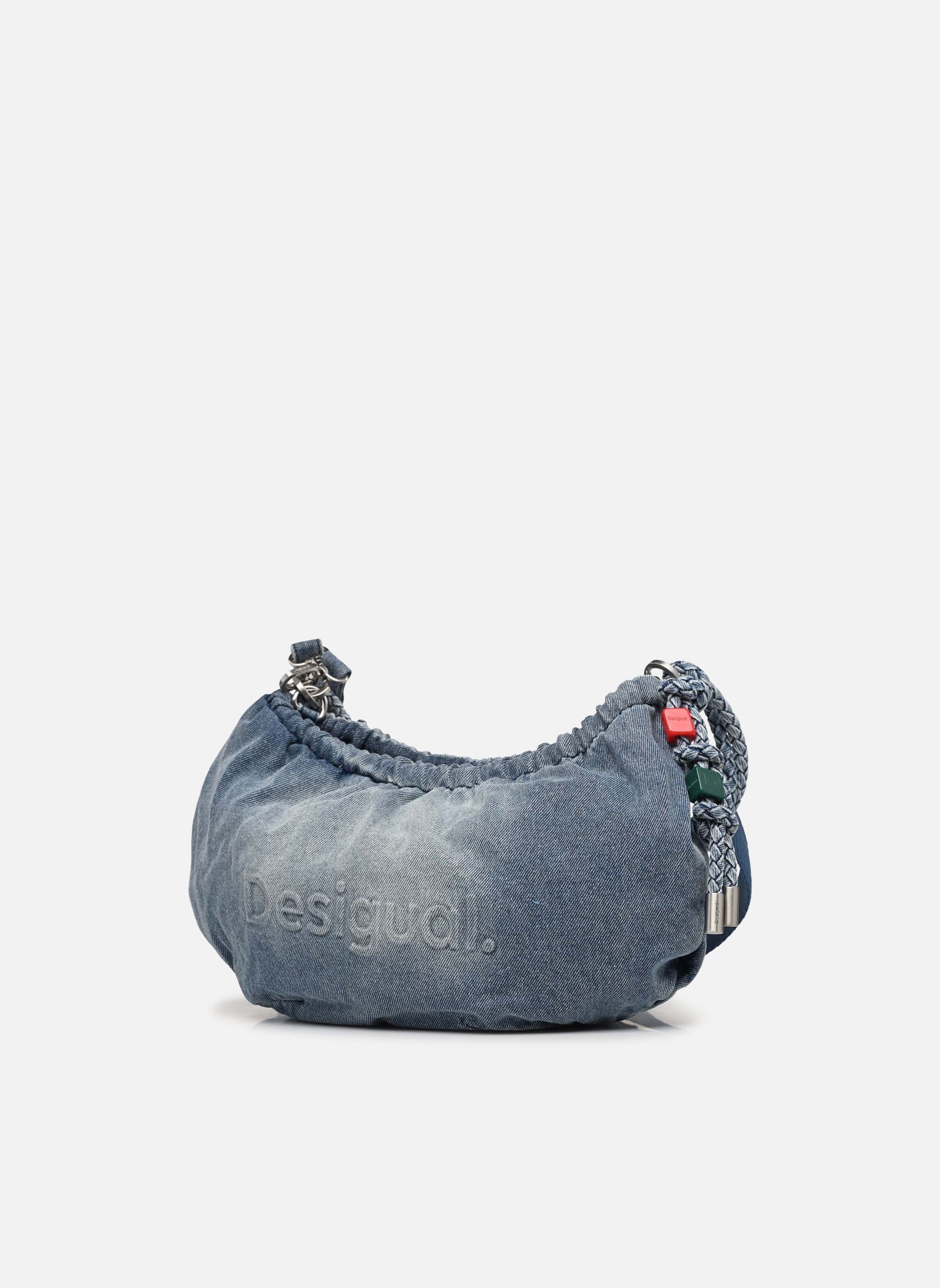 Sacs bandoulière Sacs Half Logo Denim W femme bleu Desigual Sacs bandoulière Sacs Half Logo Denim W femme bleu Blue