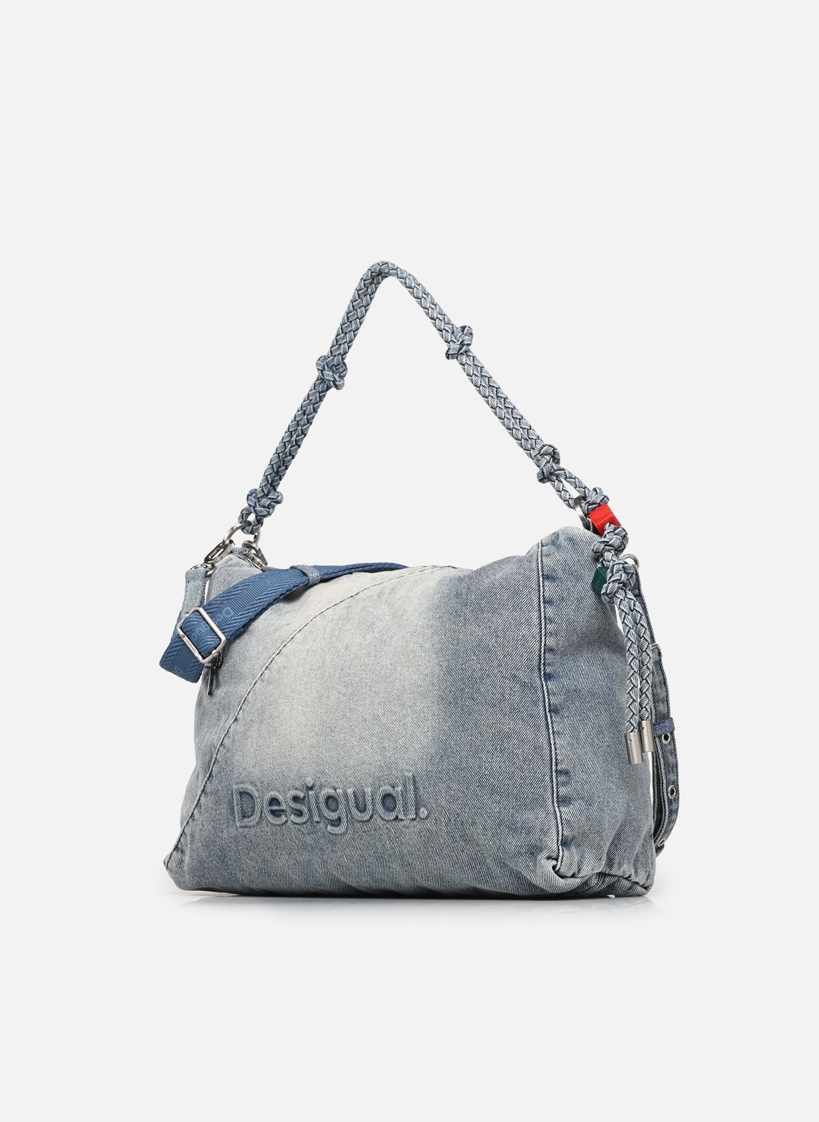 Sacs Sacs Half Logo Denim L femme bleu Desigual Sacs Sacs Half Logo Denim L femme bleu Blue