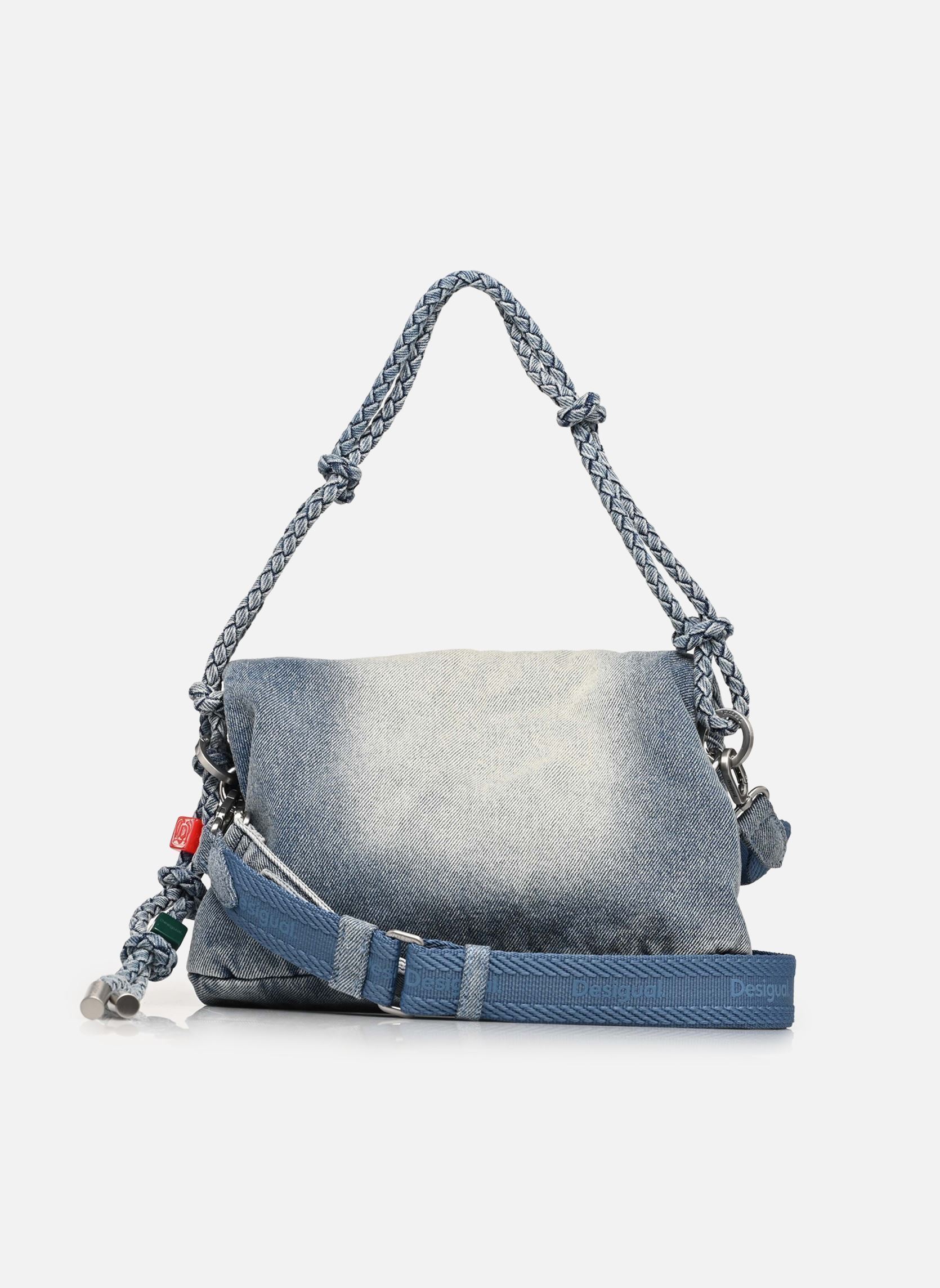Sacs bandoulière Sacs Half Logo Denim V femme bleu Desigual Sacs bandoulière Sacs Half Logo Denim V femme bleu Blue