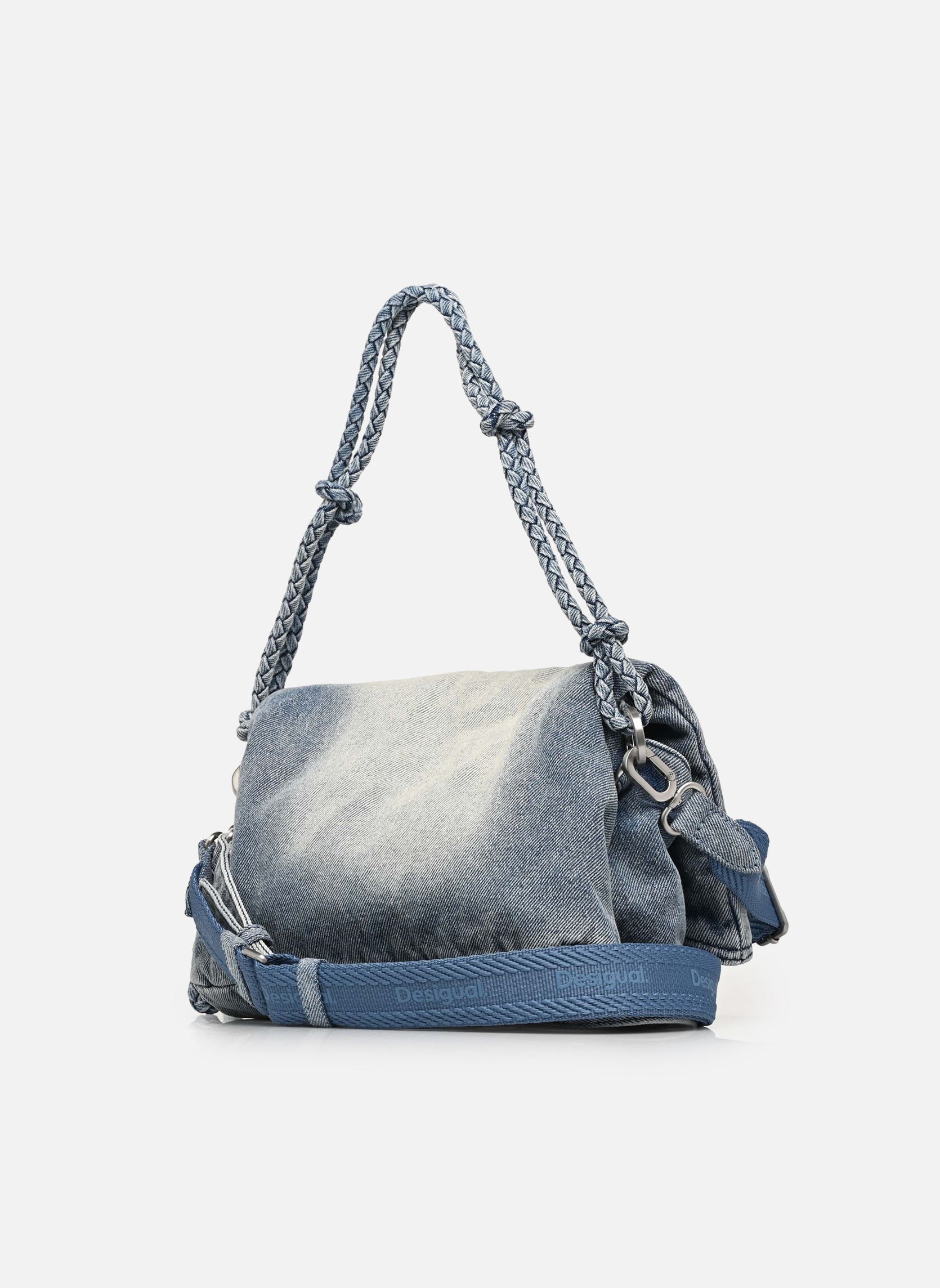 Sacs bandoulière Sacs Half Logo Denim V femme bleu Desigual Sacs bandoulière Sacs Half Logo Denim V femme bleu Blue
