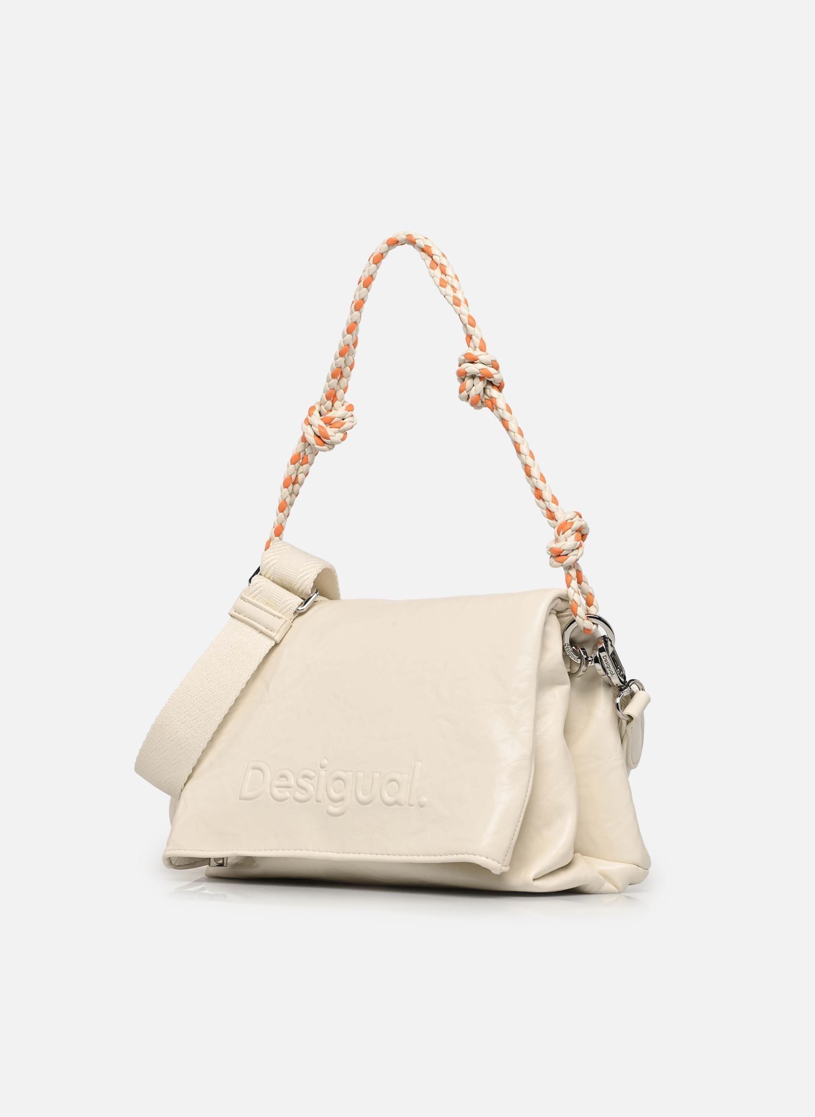 Sacs bandoulière Sacs Half Logo Venec femme blanc Desigual Sacs bandoulière Sacs Half Logo Venec femme blanc White