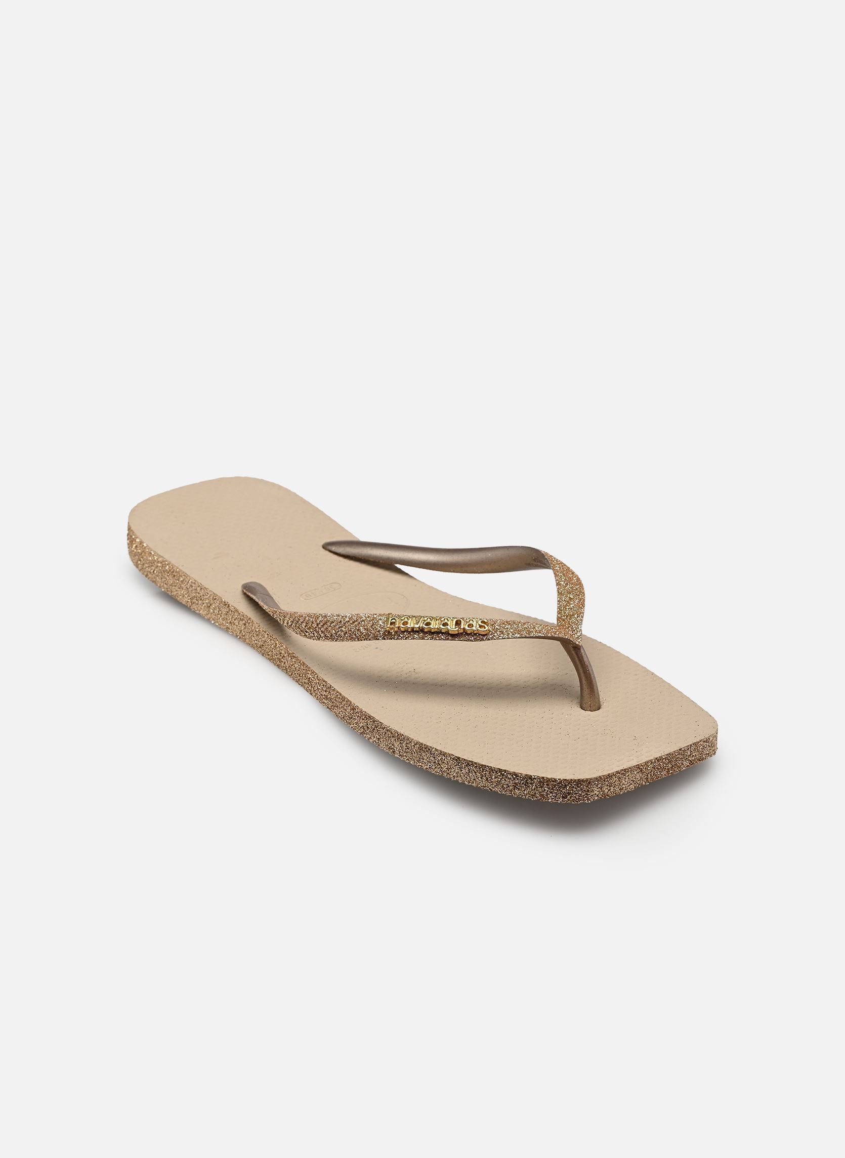 Flip-Flops Square Sparkle damen beige Havaianas Flip-Flops Square Sparkle damen beige SAND GREY