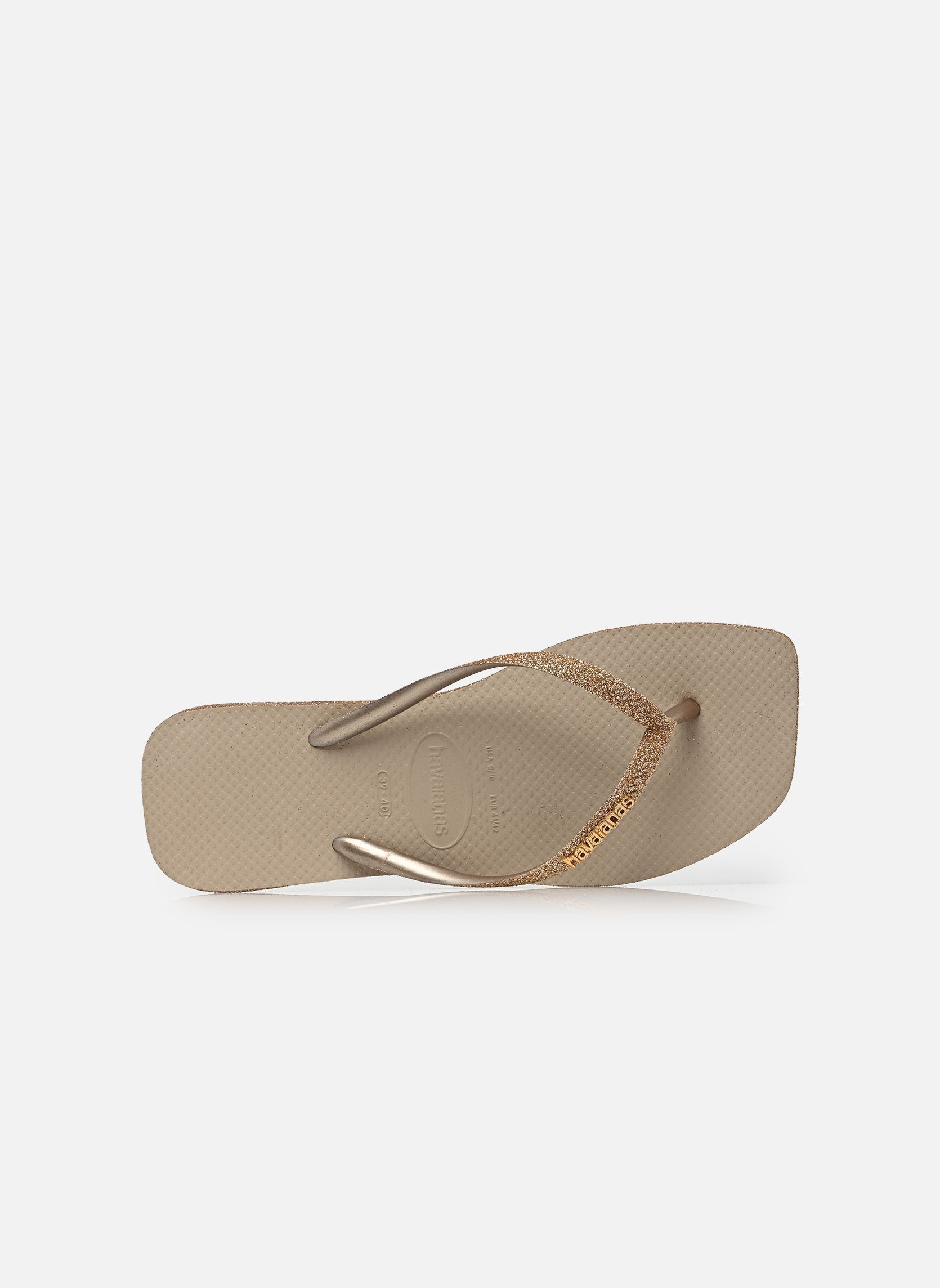 Flip-Flops Square Sparkle damen beige Havaianas Flip-Flops Square Sparkle damen beige SAND GREY