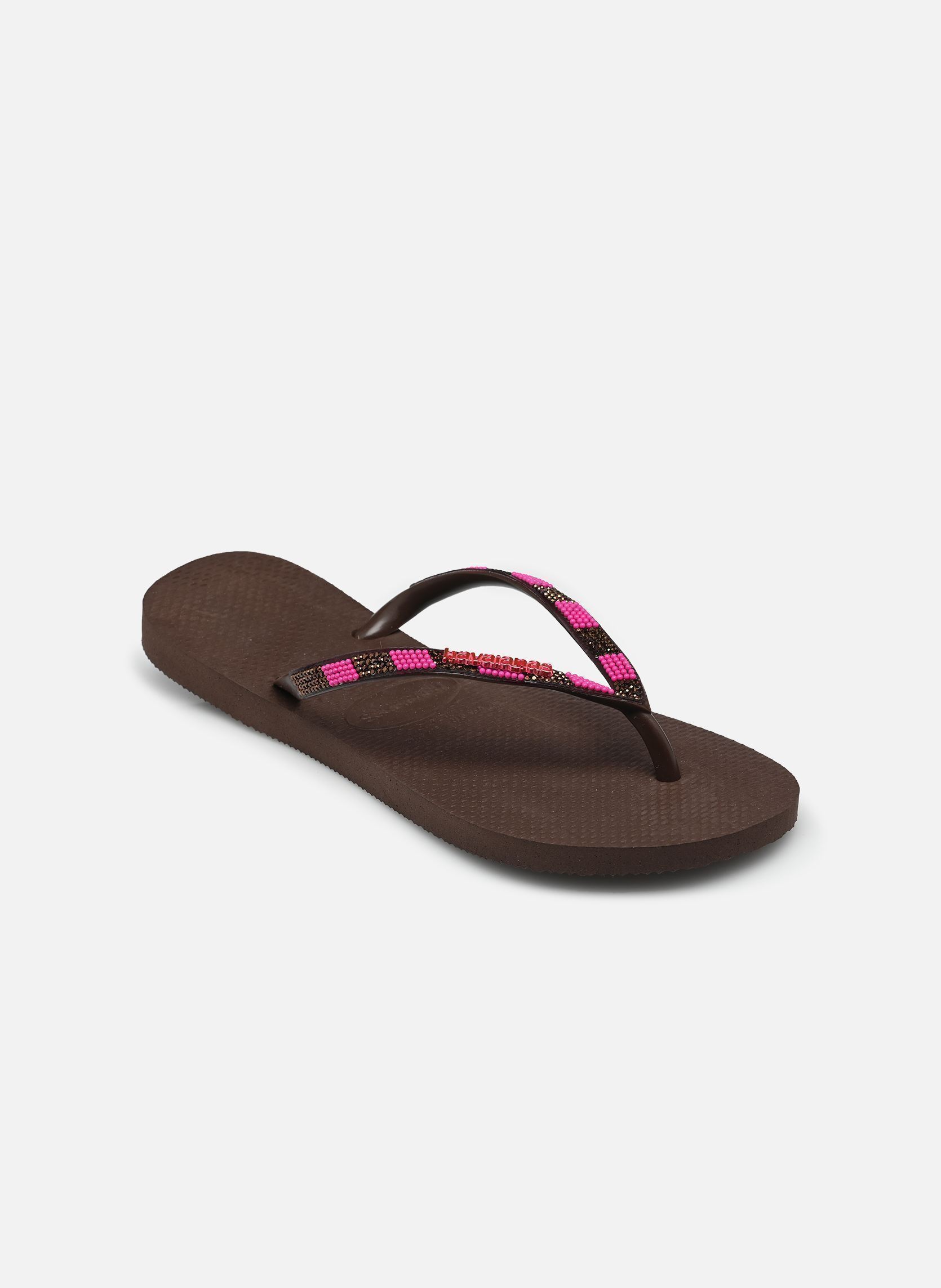 Tongs Slim Glow femme marron Havaianas Tongs Slim Glow femme marron DARK BROWN