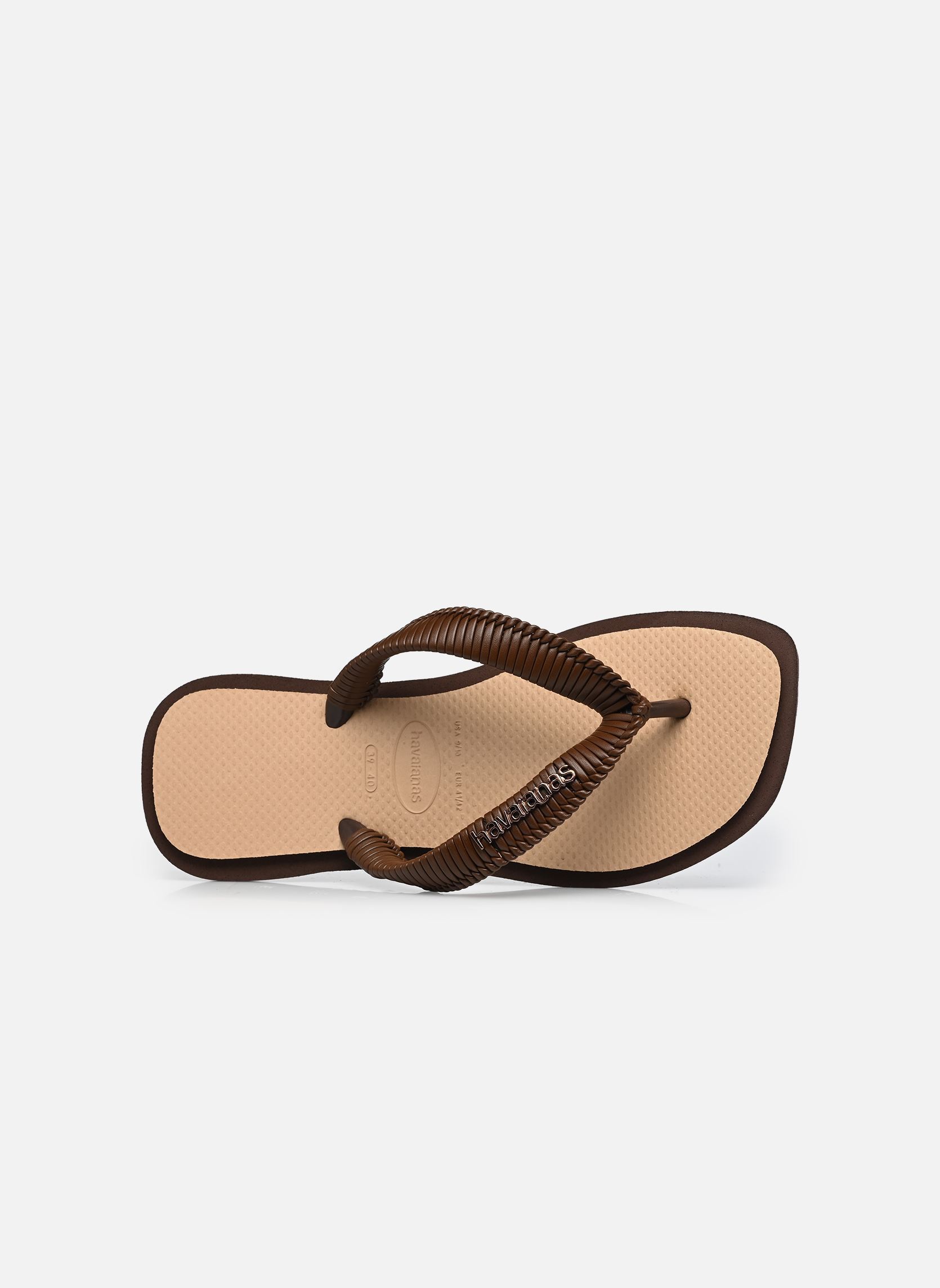 Tongs Top Square Fusion Boho femme marron Havaianas Tongs Top Square Fusion Boho femme marron DARK BROWN/GOLDEN