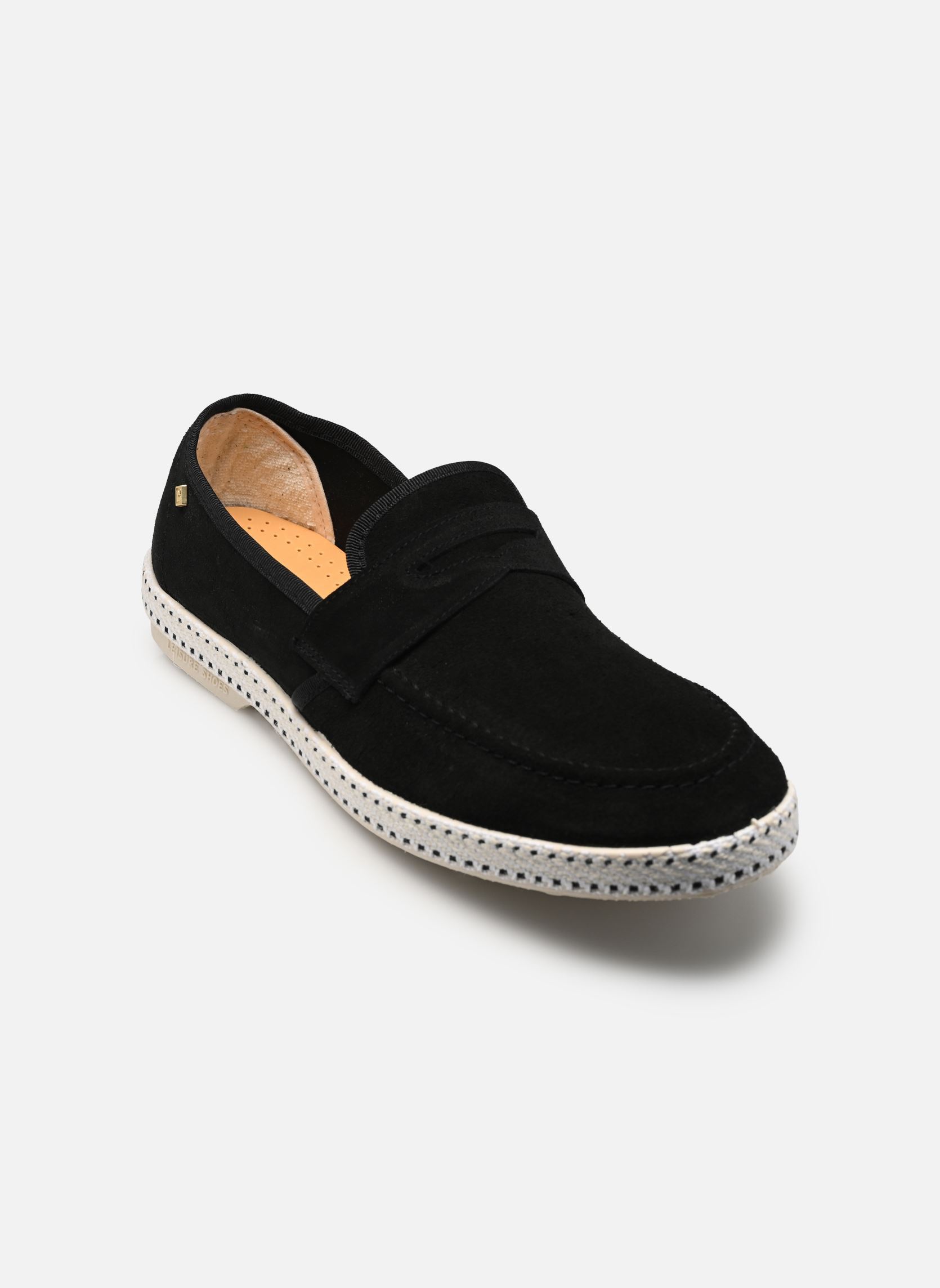 Espadrilles Mocassin heren zwart Rivieras Espadrilles Mocassin heren zwart Noir